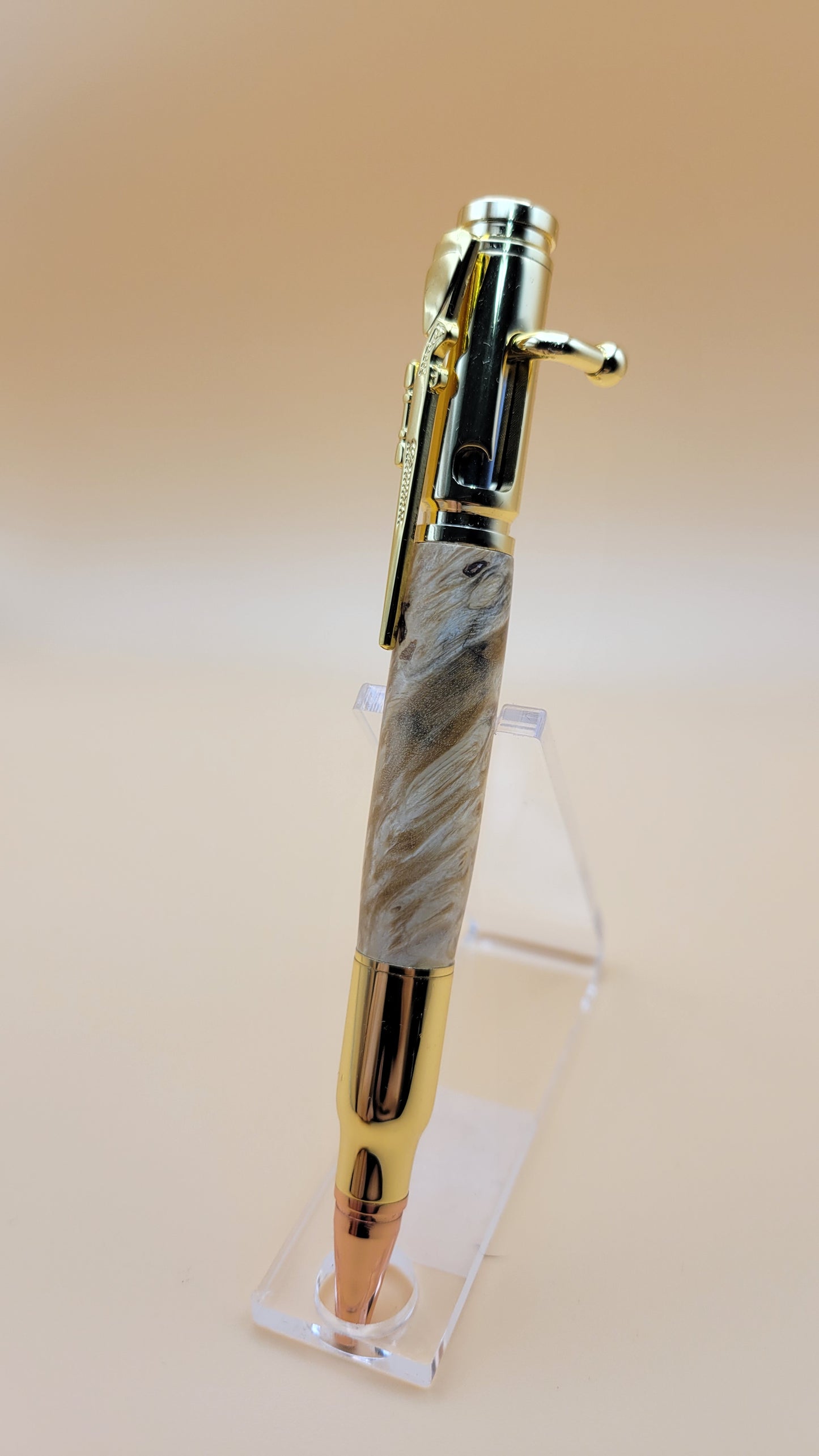 Box Elder Burl Bolt Action Pen