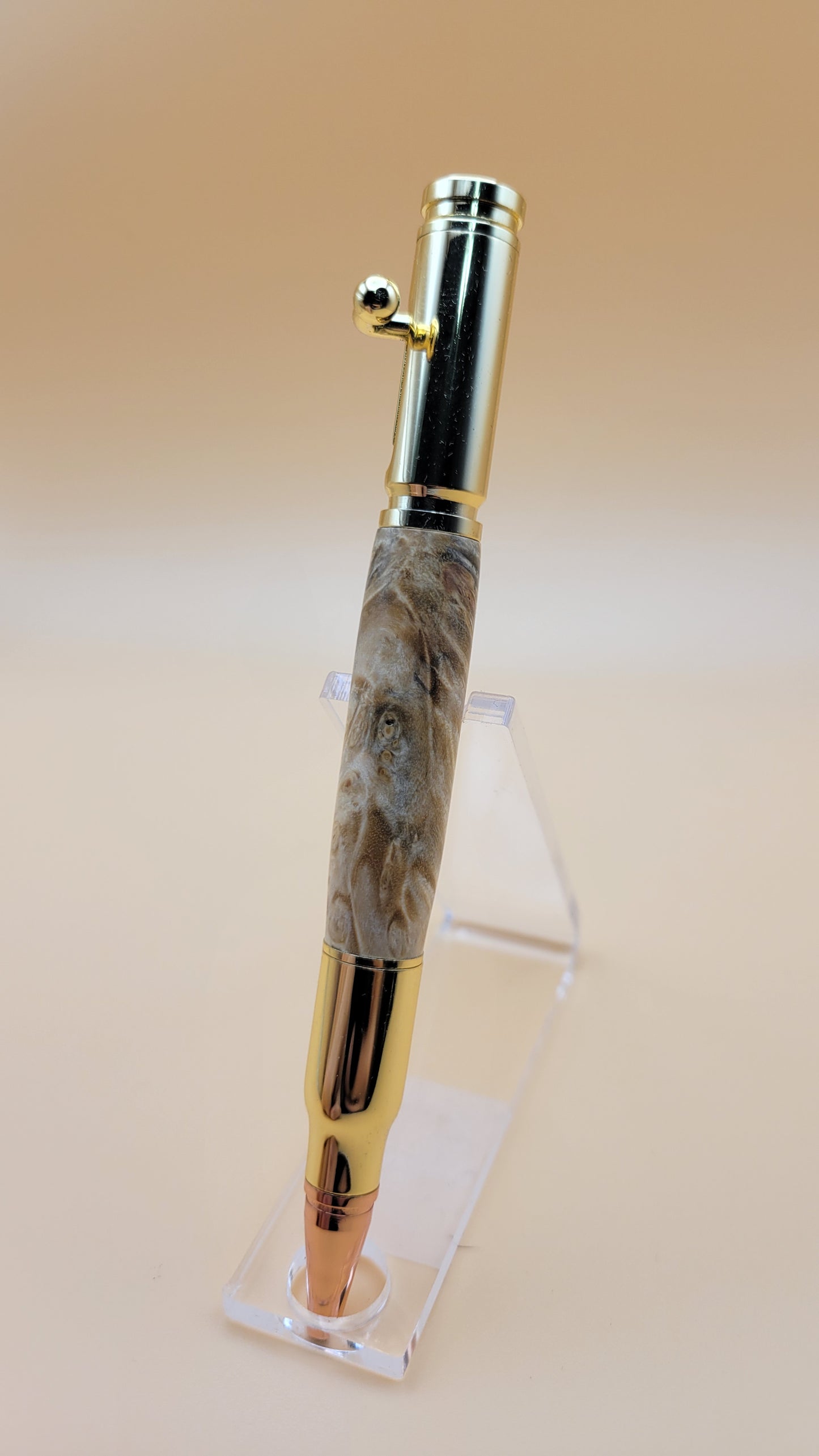 Box Elder Burl Bolt Action Pen