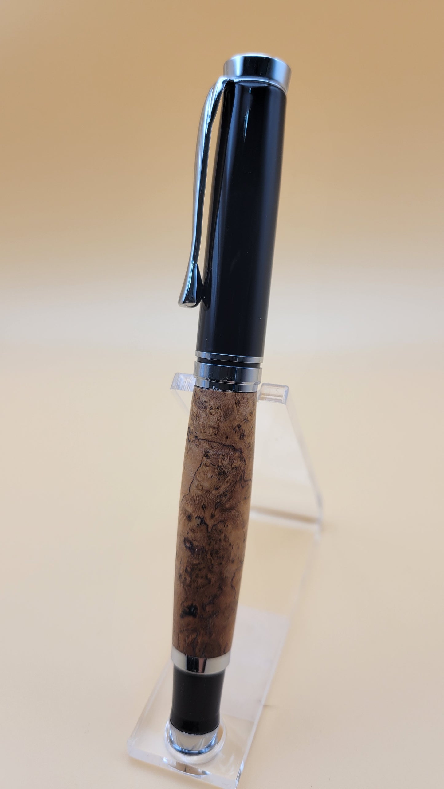 Cherry Burl Oxford Rollerball pen