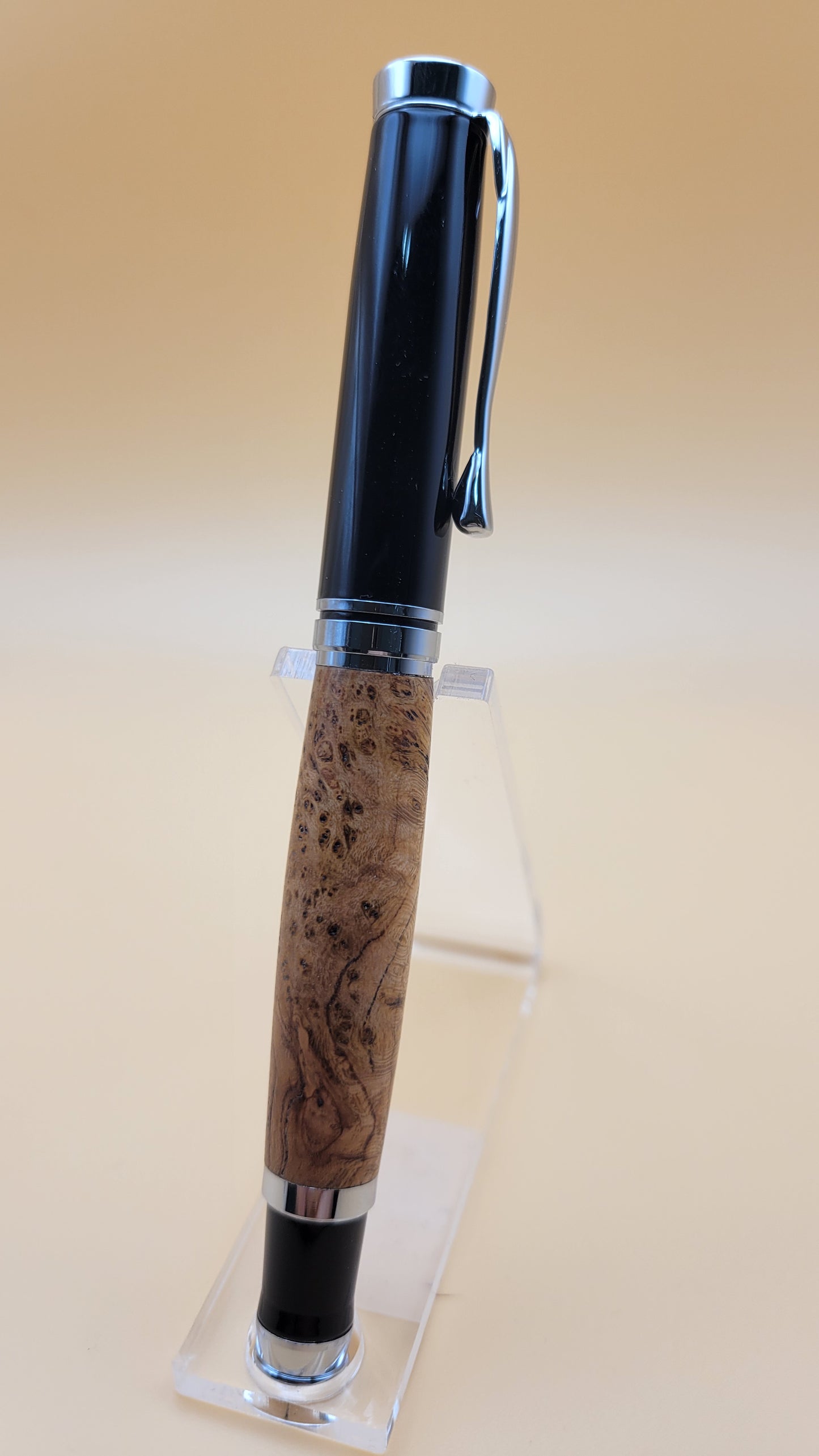 Cherry Burl Oxford Rollerball pen