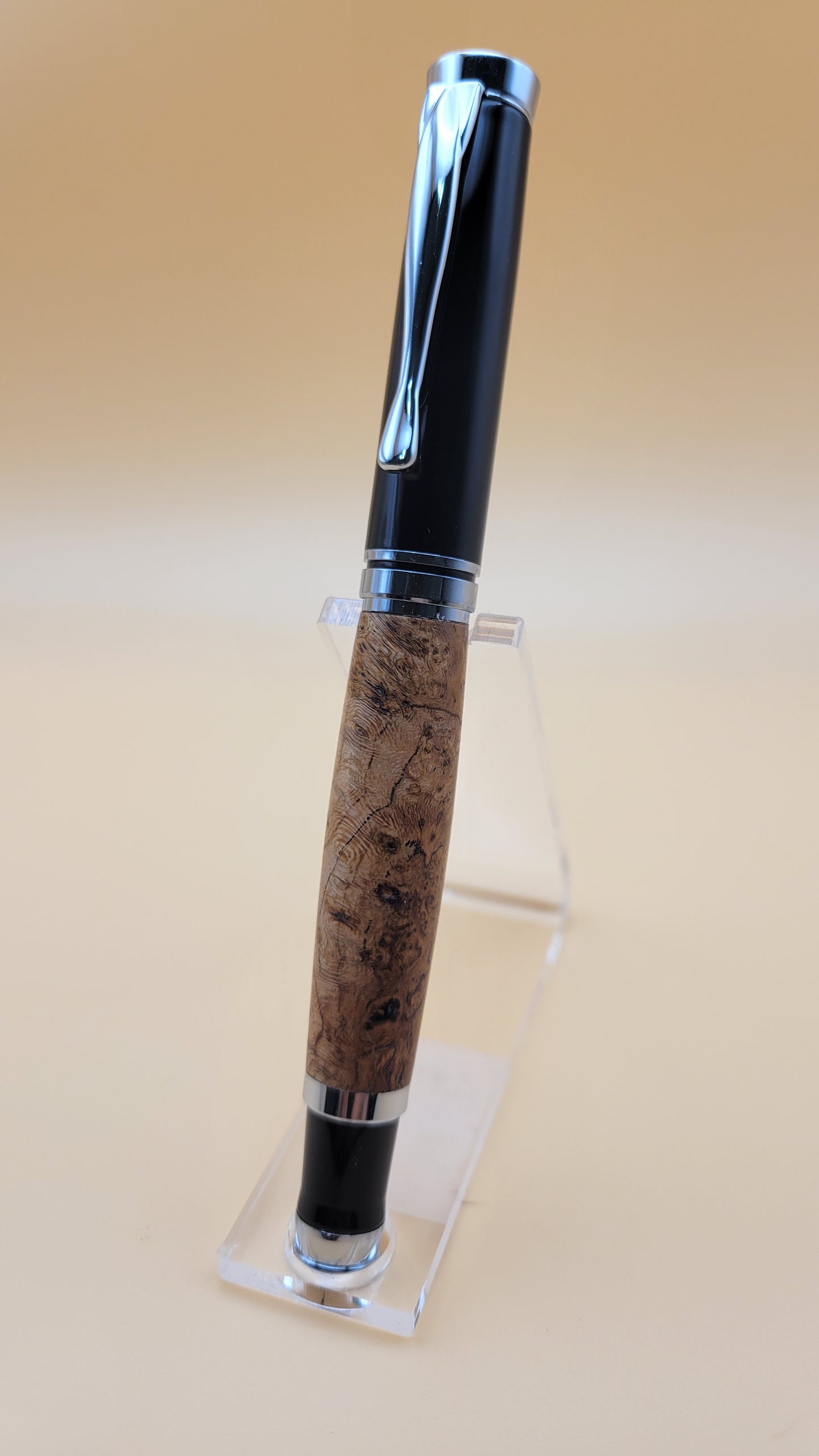 Cherry Burl Oxford Rollerball pen