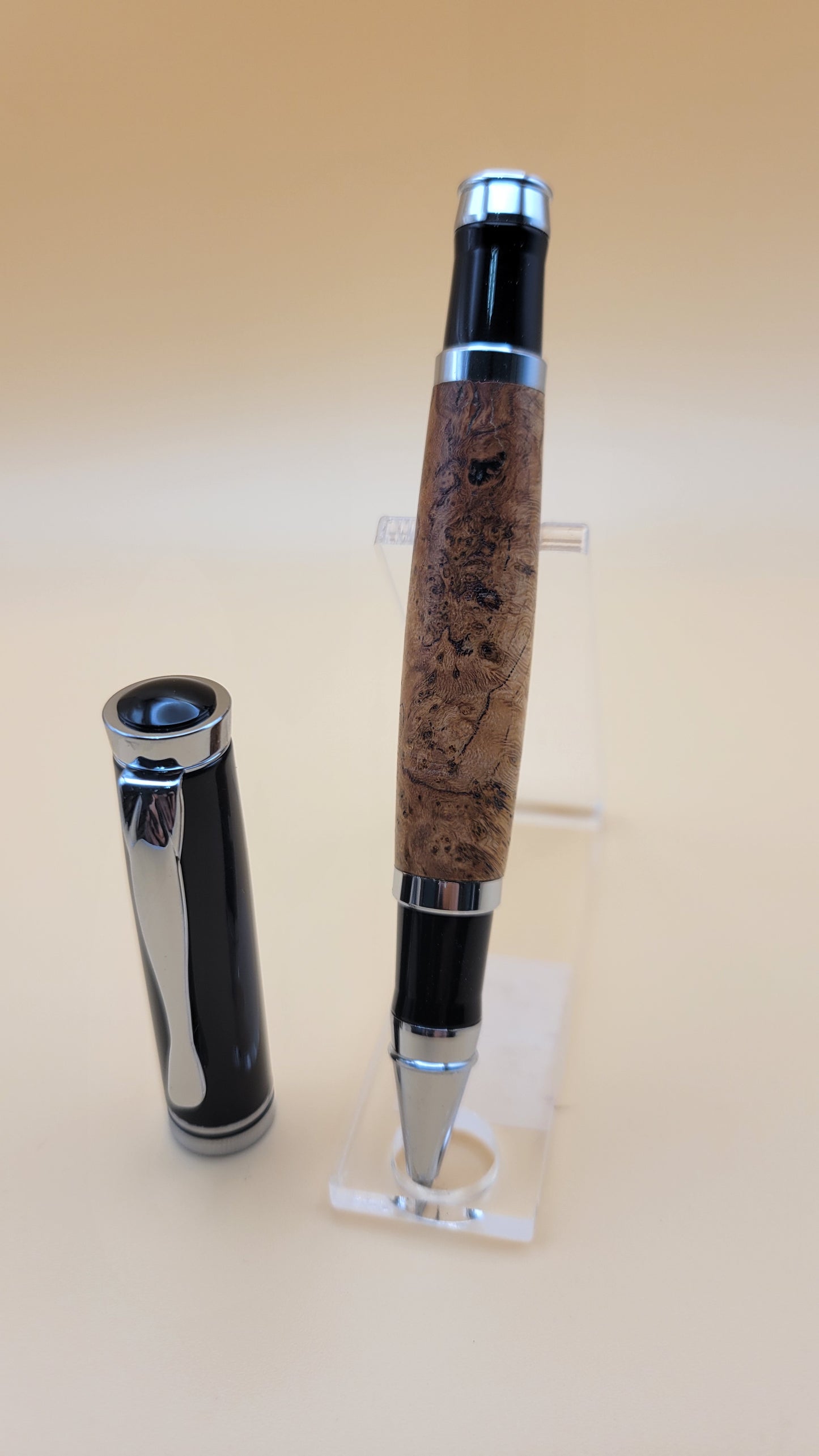 Cherry Burl Oxford Rollerball pen