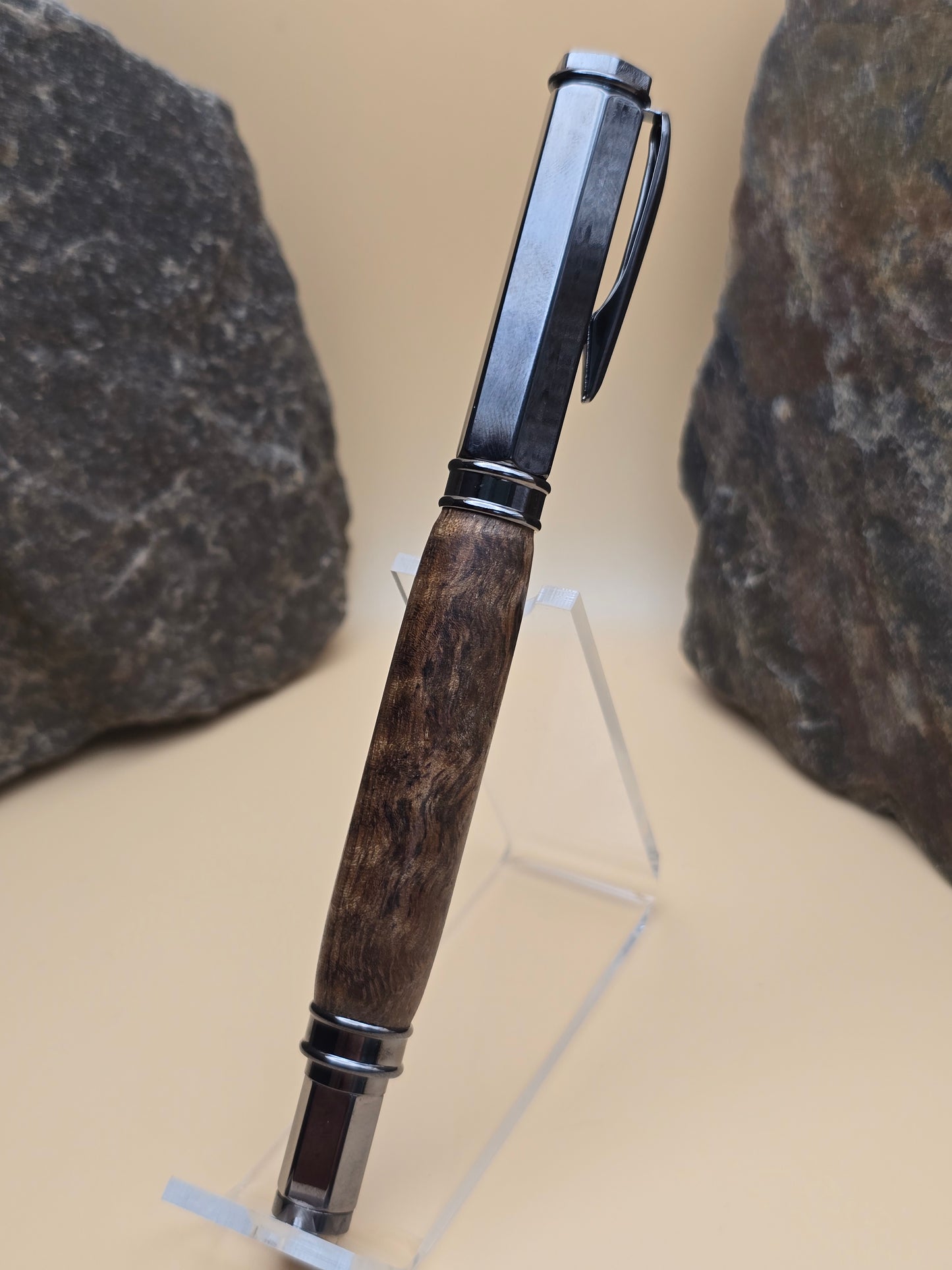 Chocolate Curly Mango Magnetic cap rollerball pen