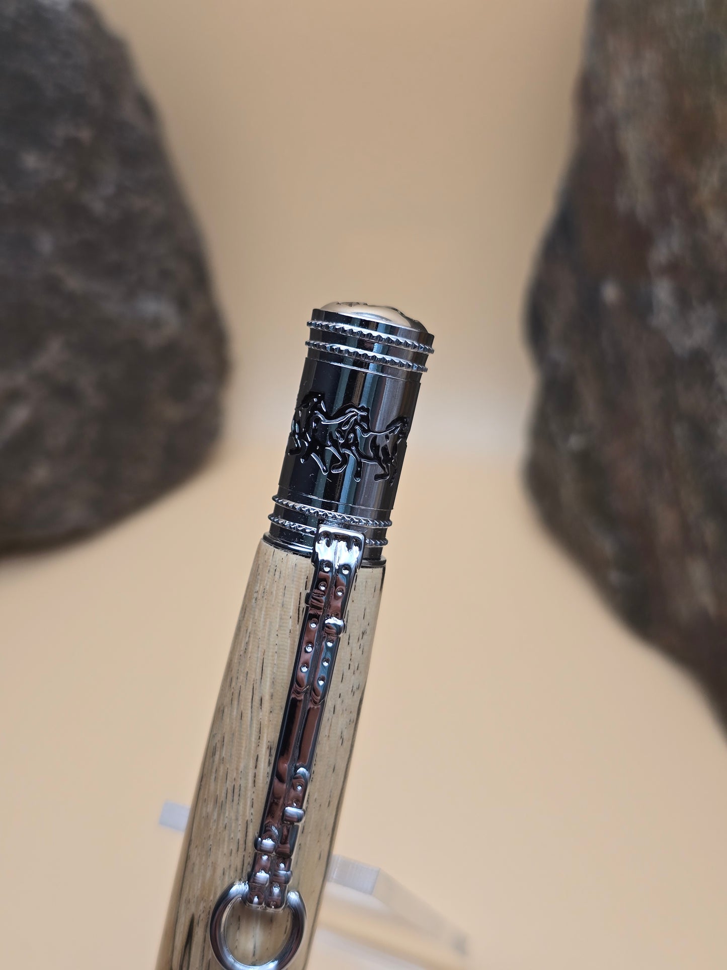 Spalted Tamarind Horse Whisperer Ballpoint Pen