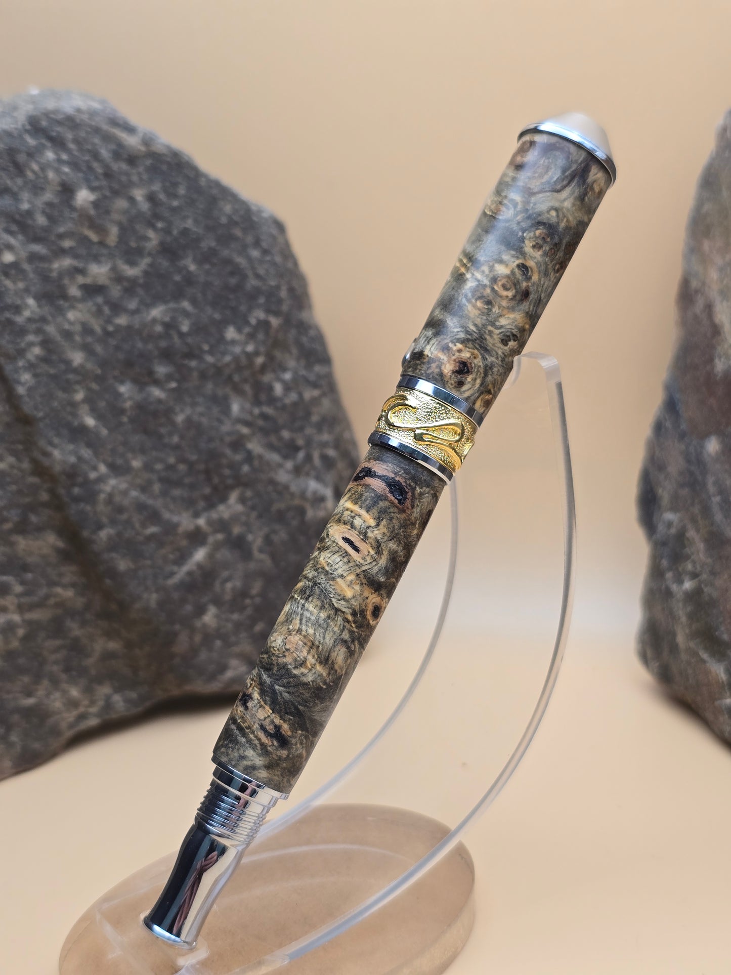 Premium Buckeye Burl Fountain Pen