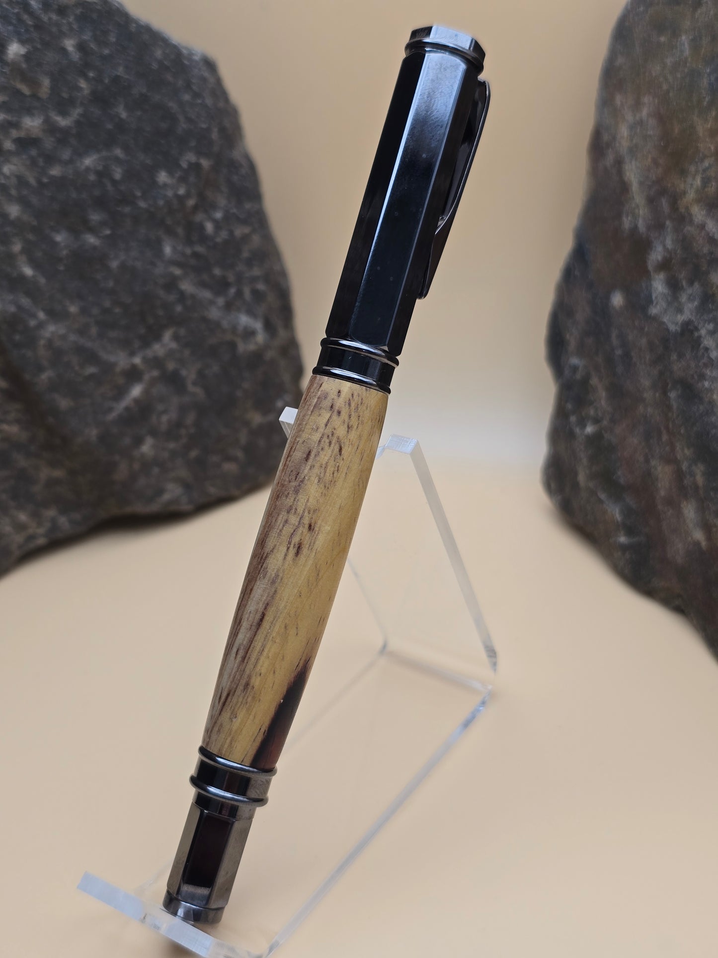 Cocobolo Sapwood Magnetic Cap Rollerball