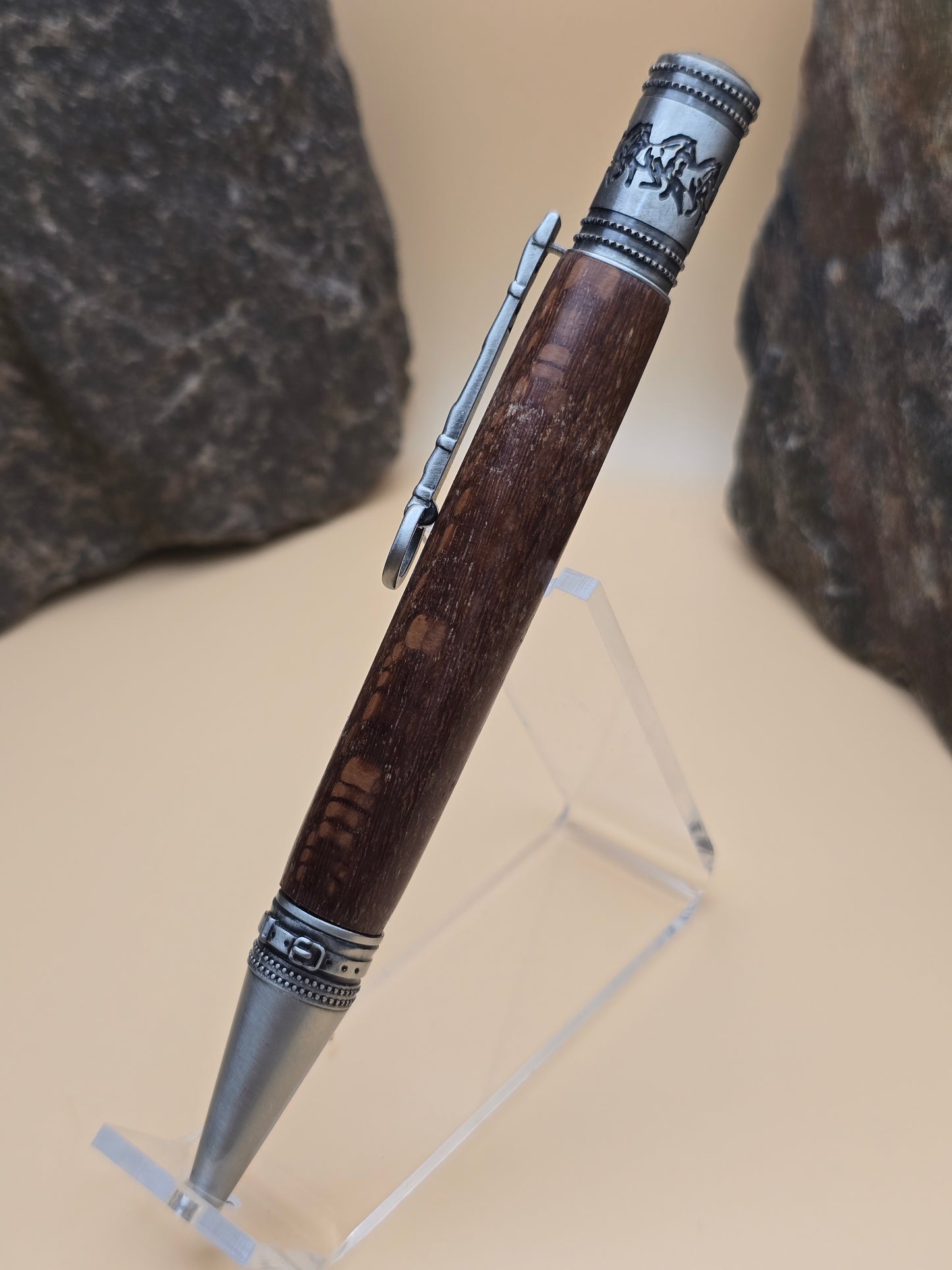 Leopard Wood Horse Whisperer Ballpoint Pen