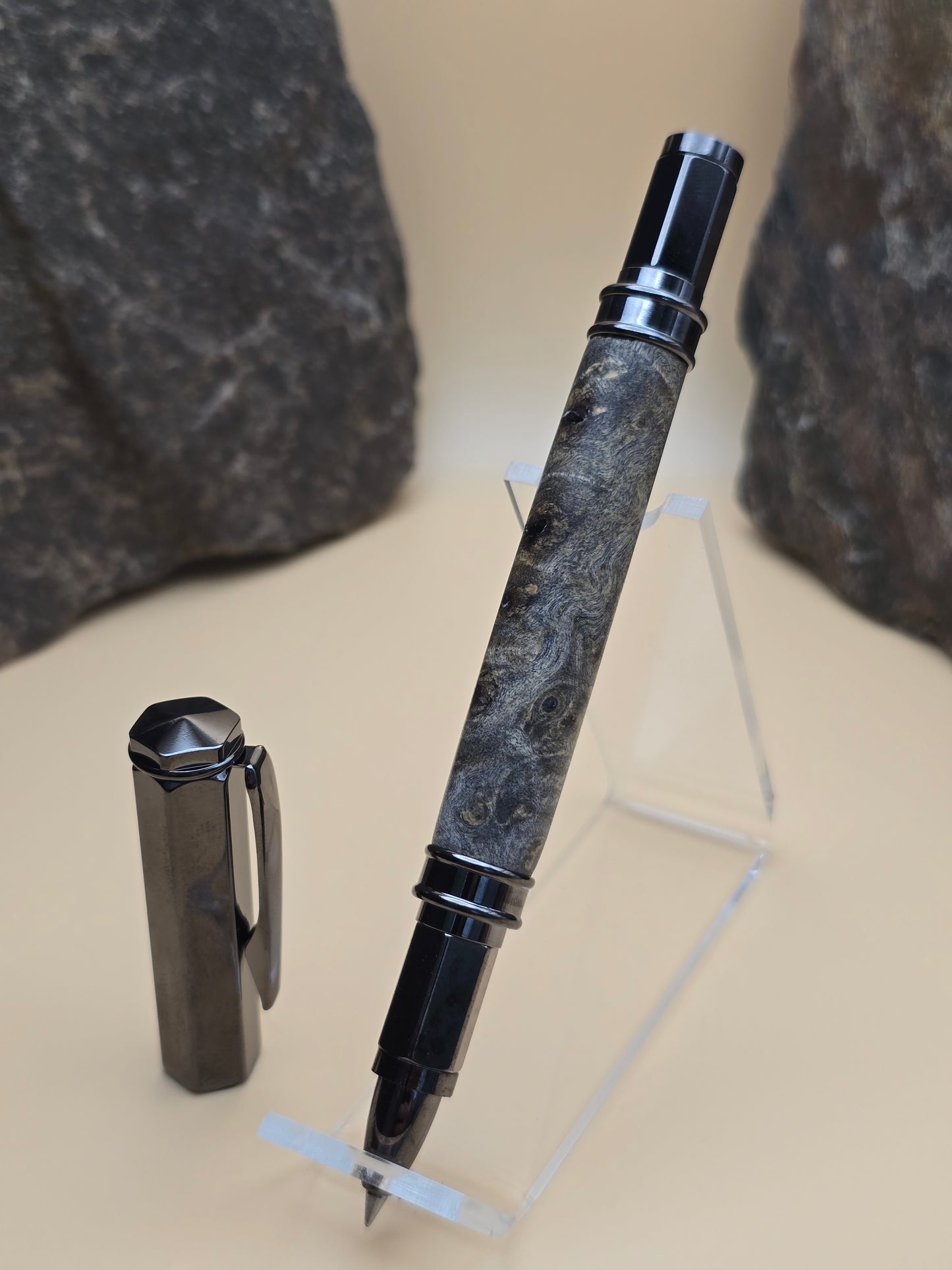California Buckeye Burl Magnetic Cap Rollerball