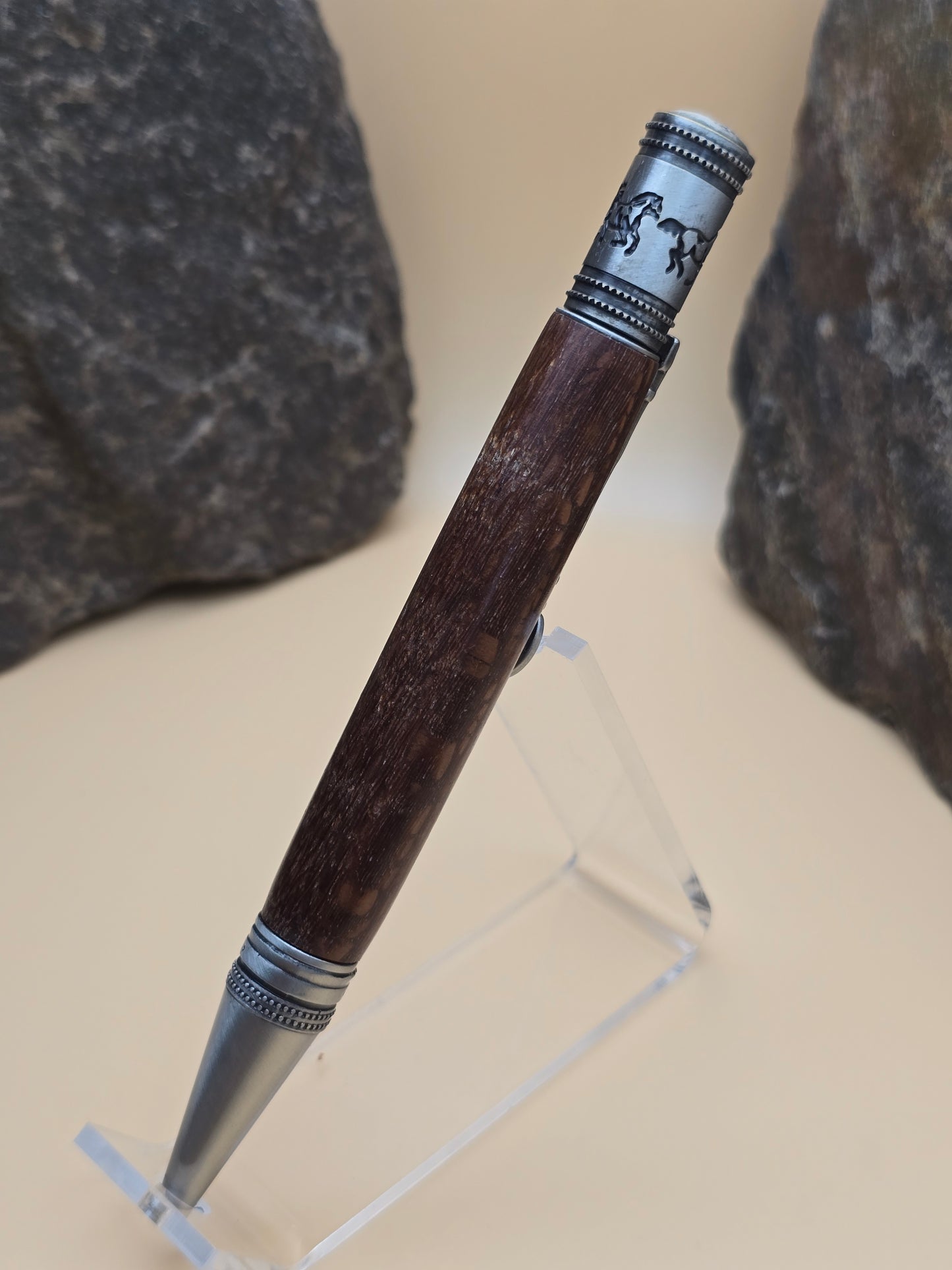 Leopard Wood Horse Whisperer Ballpoint Pen