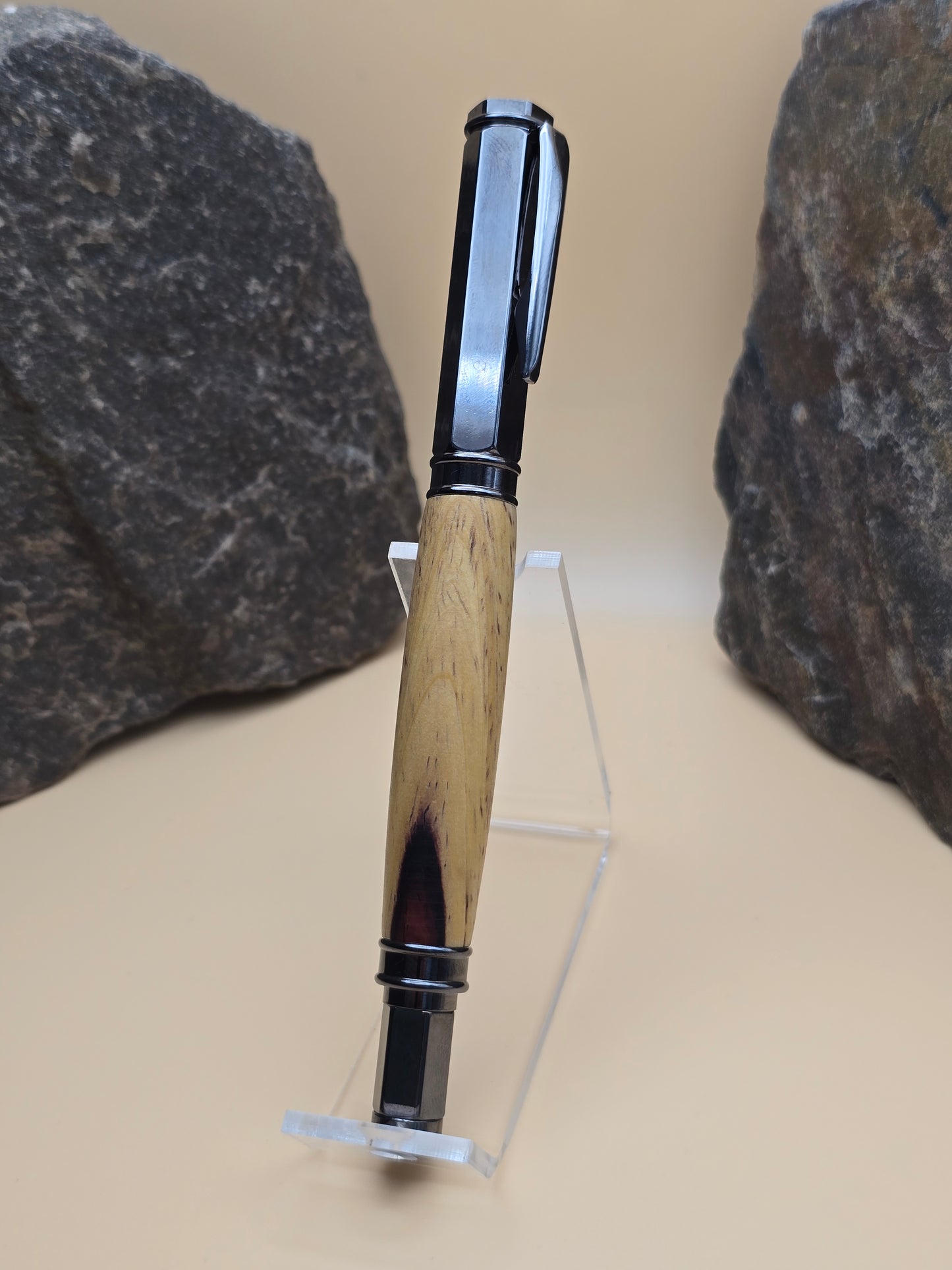 Cocobolo Sapwood Magnetic Cap Rollerball