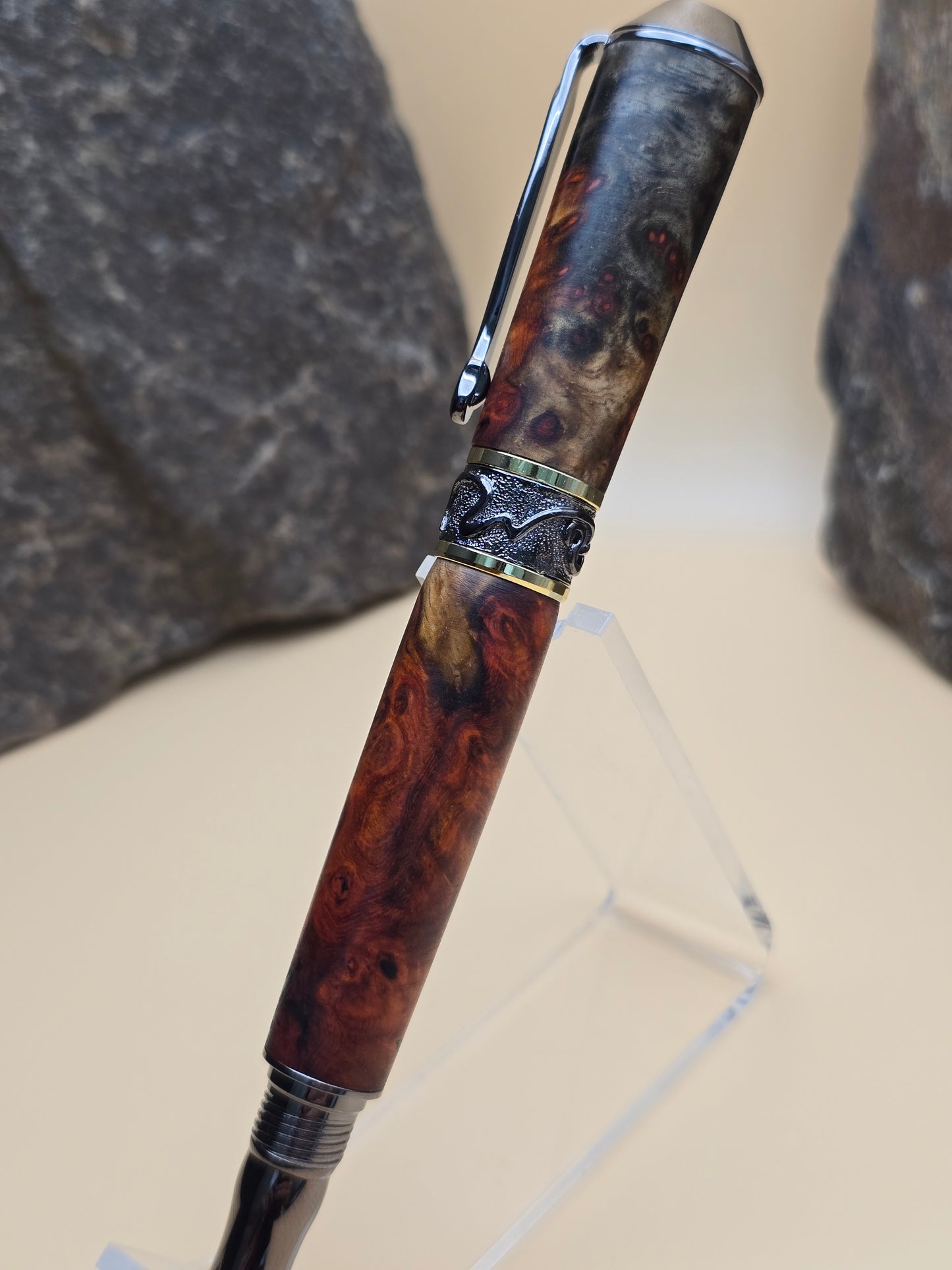 Premium Amboyna Burl Fountain Pen
