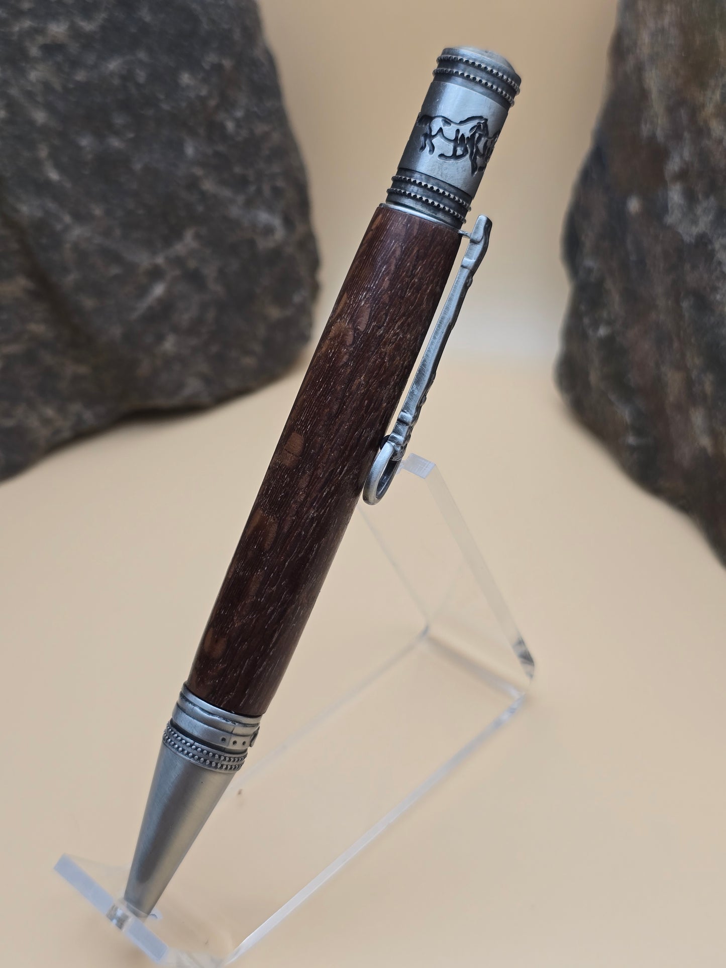 Leopard Wood Horse Whisperer Ballpoint Pen