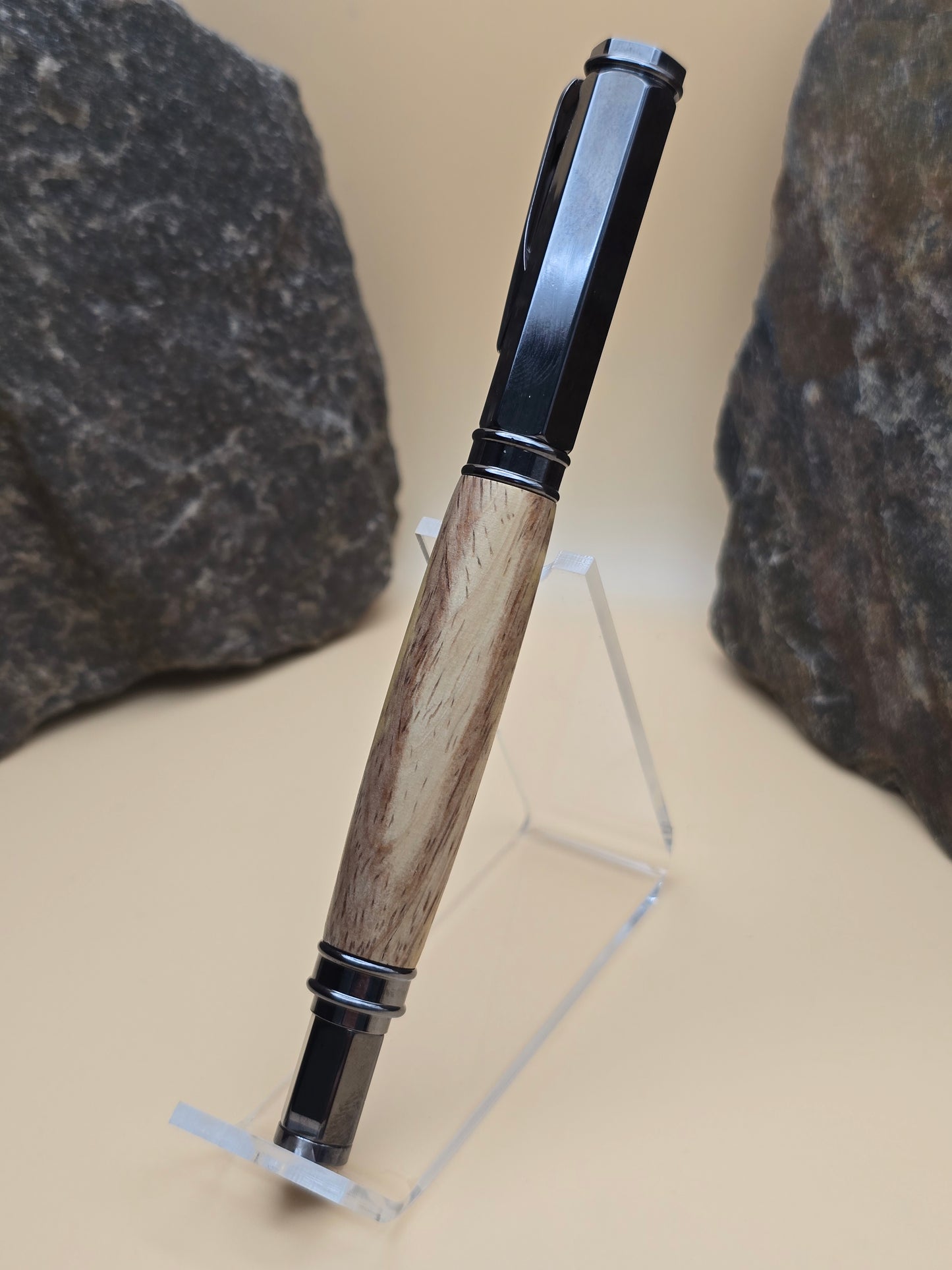 Cocobolo Sapwood Magnetic Cap Rollerball
