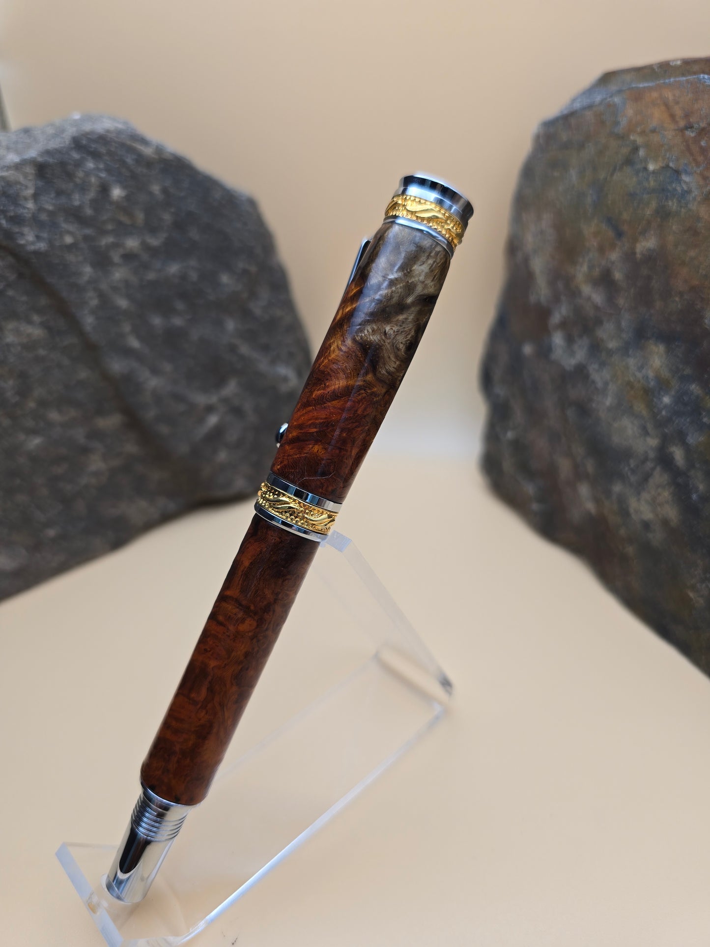Premium Amboyna Burl Fountain Pen