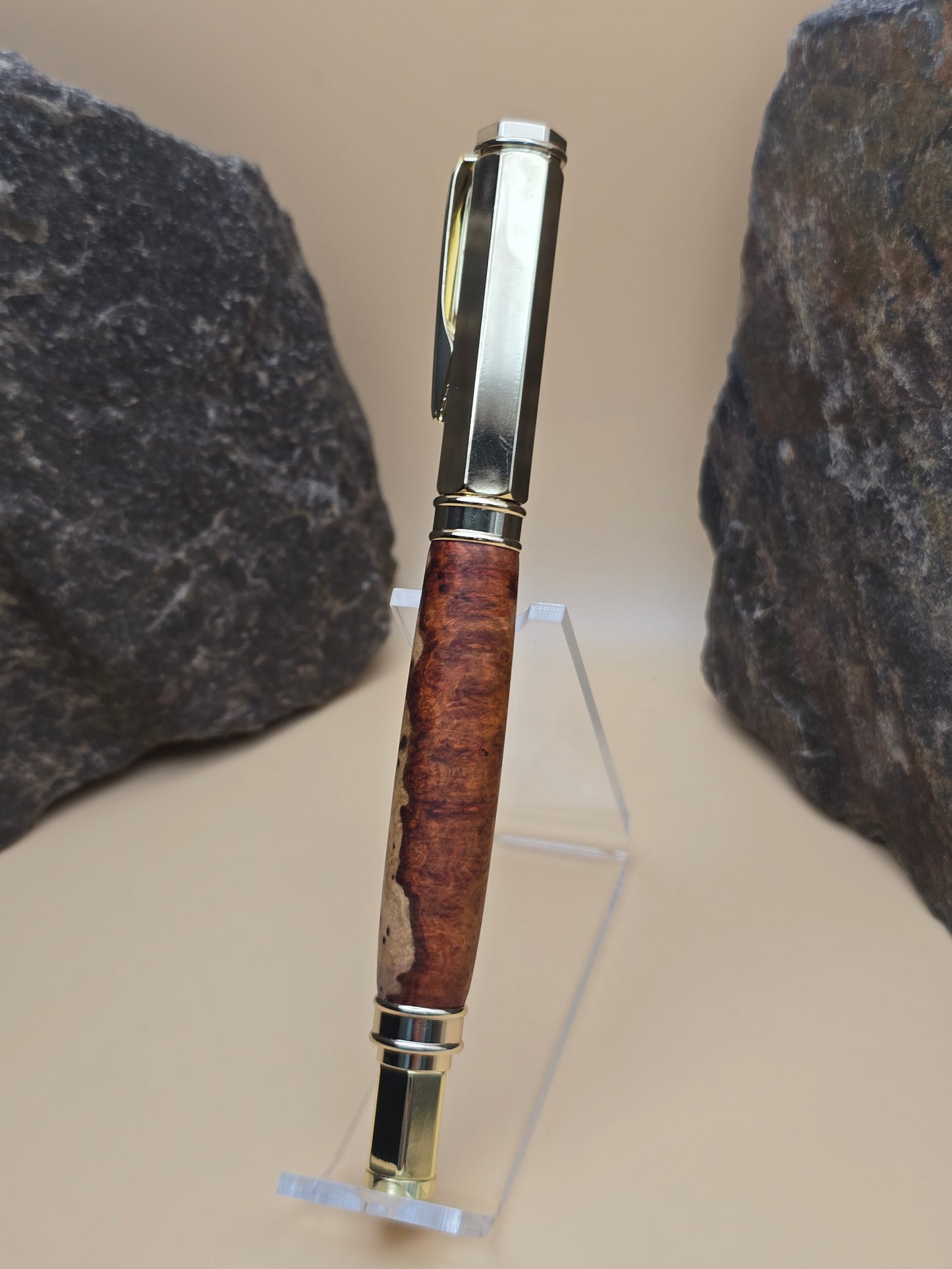 Amboyna Burl Magnetic Cap Rollerball