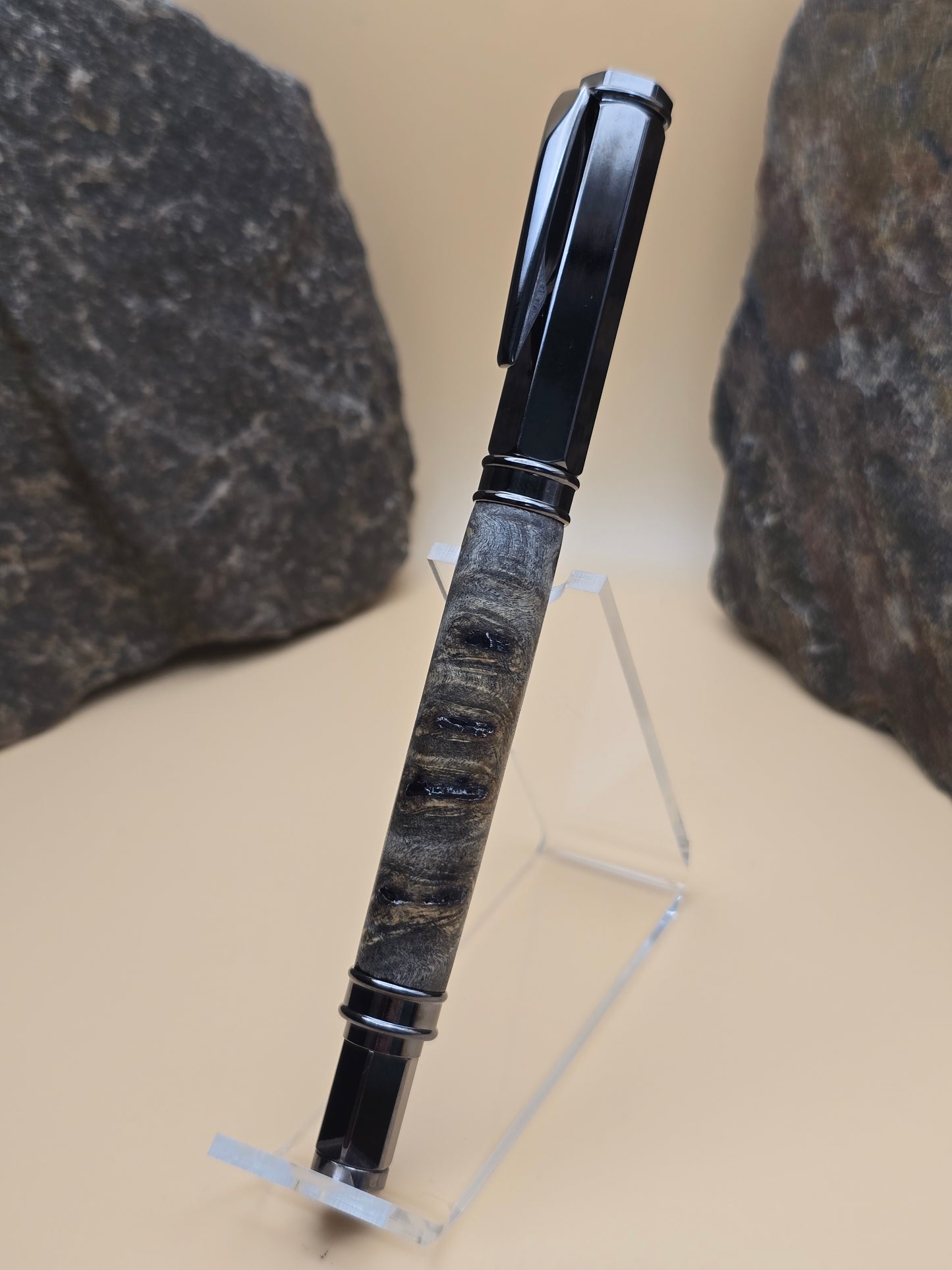 California Buckeye Burl Magnetic Cap Rollerball