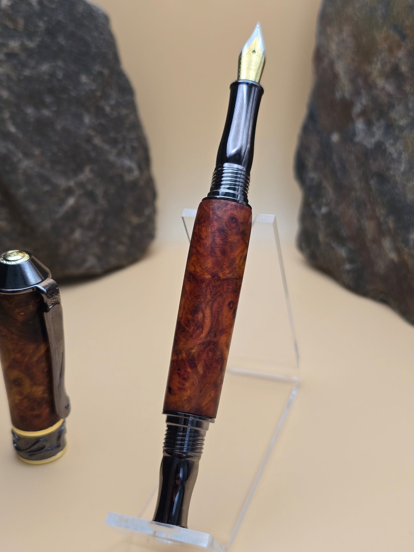 Premium Amboyna Burl Fountain Pen