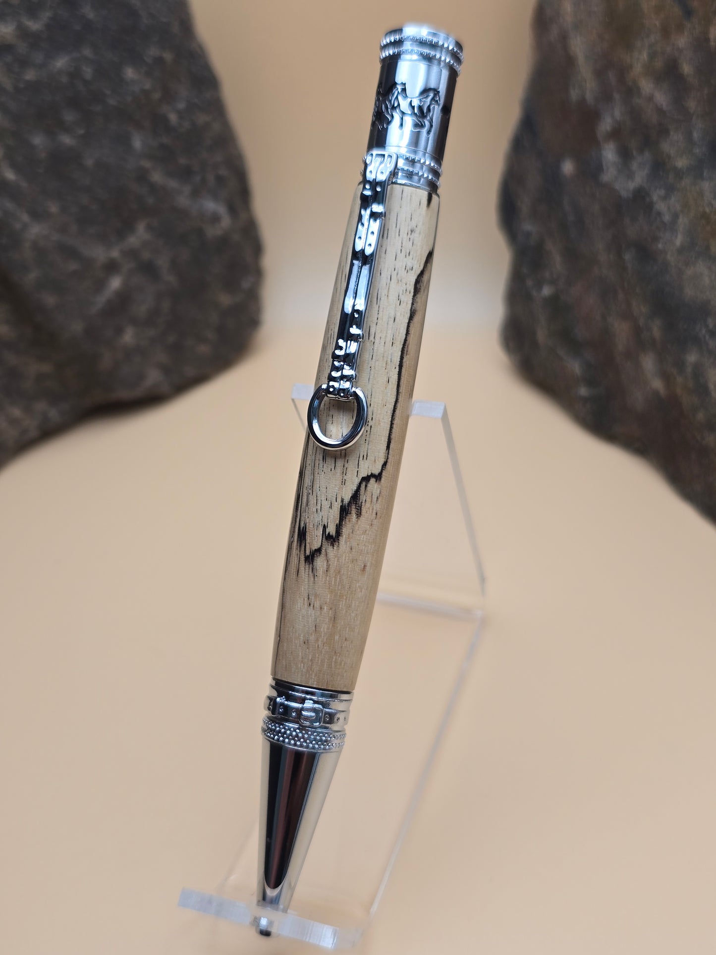 Spalted Tamarind Horse Whisperer Ballpoint Pen