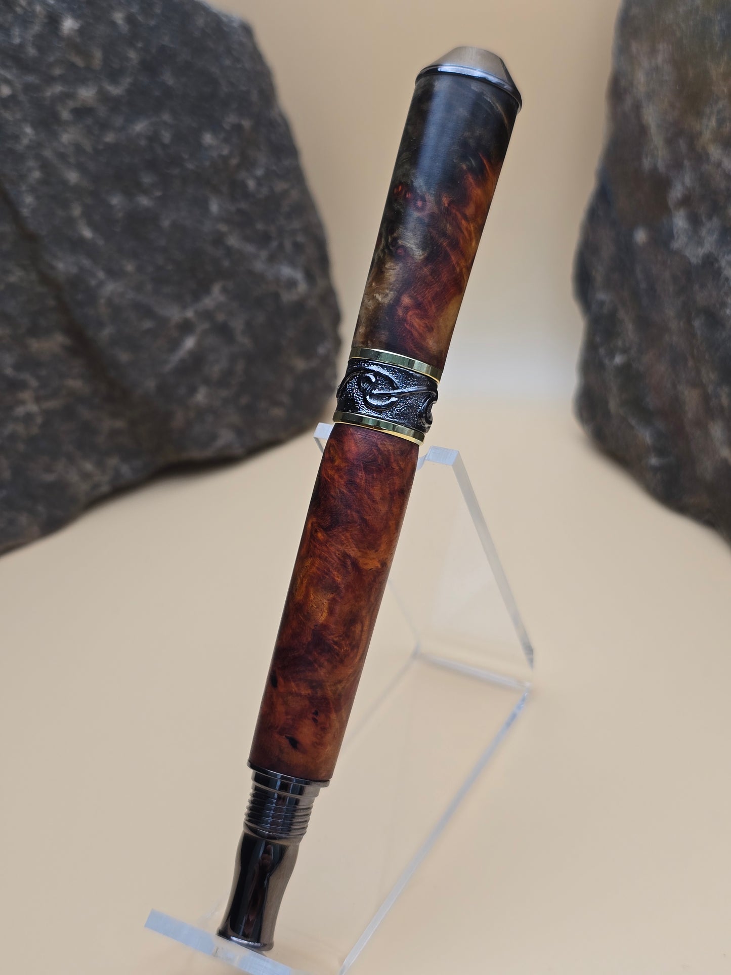 Premium Amboyna Burl Fountain Pen