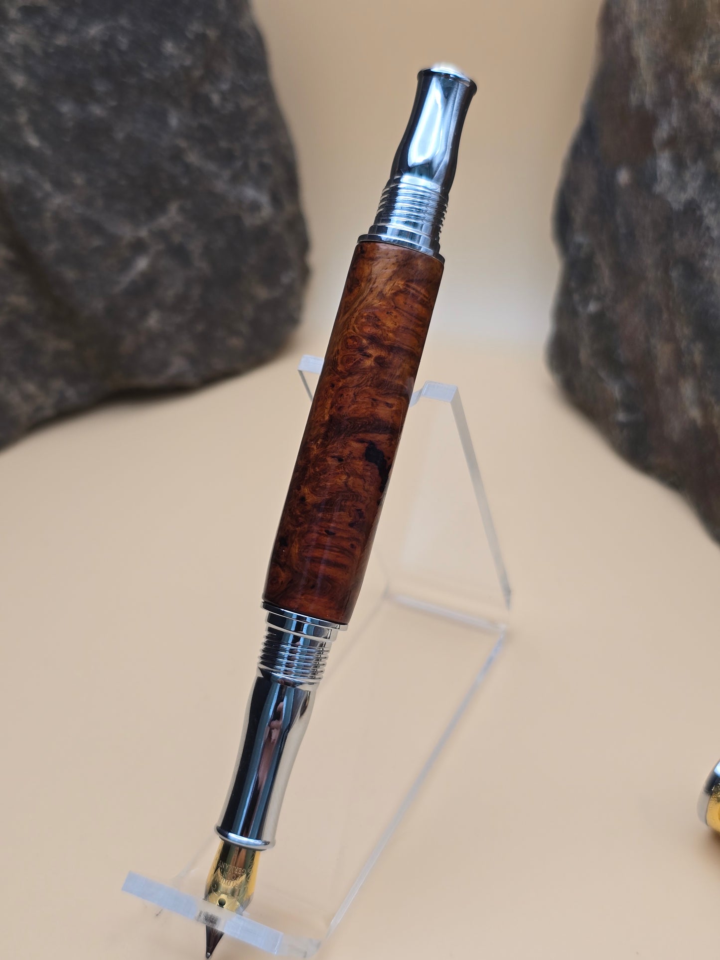Premium Amboyna Burl Fountain Pen