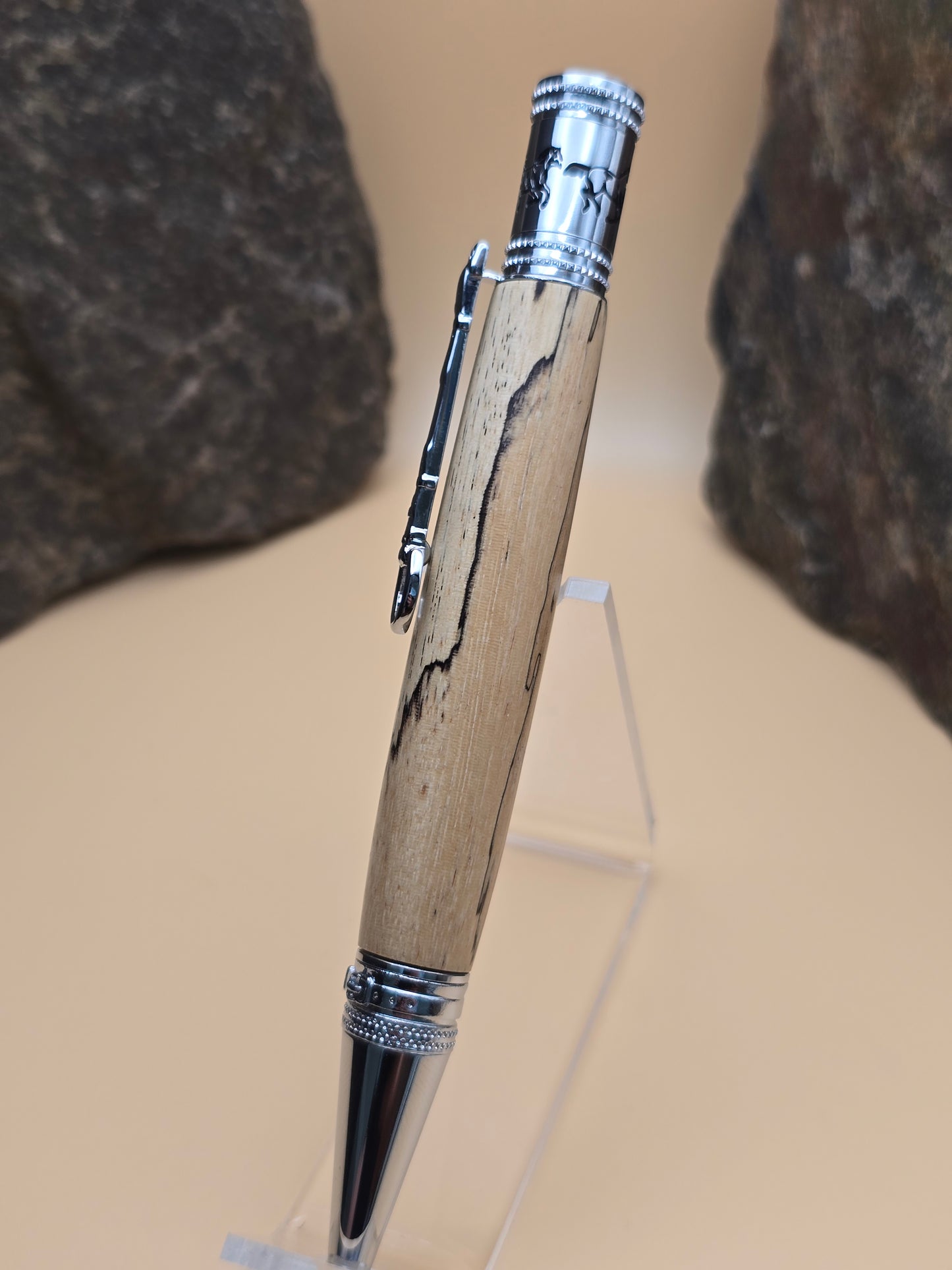 Spalted Tamarind Horse Whisperer Ballpoint Pen