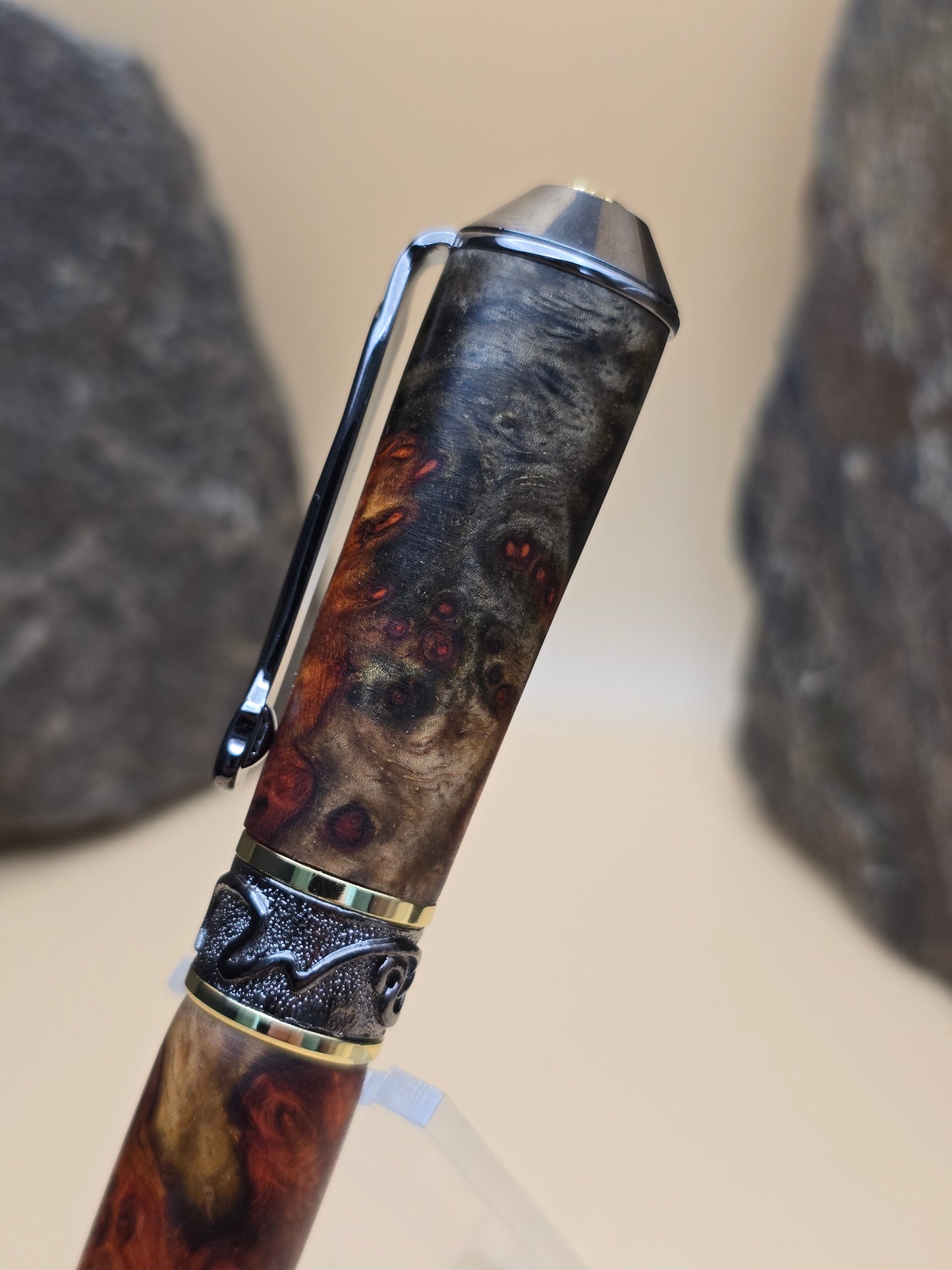 Premium Amboyna Burl Fountain Pen