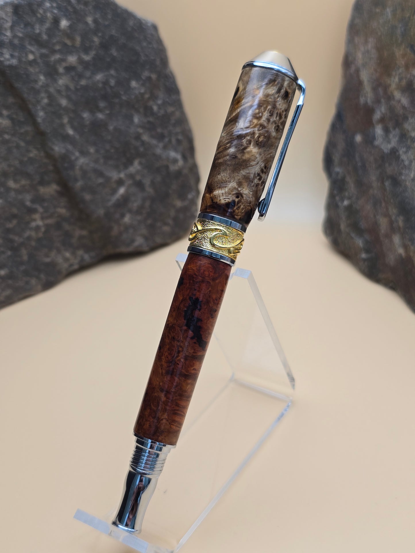 Premium Amboyna Burl Fountain Pen