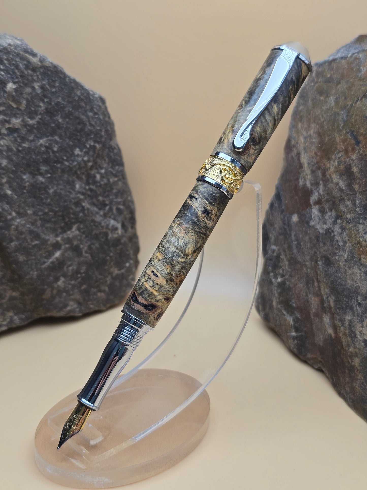 Premium Buckeye Burl Fountain Pen