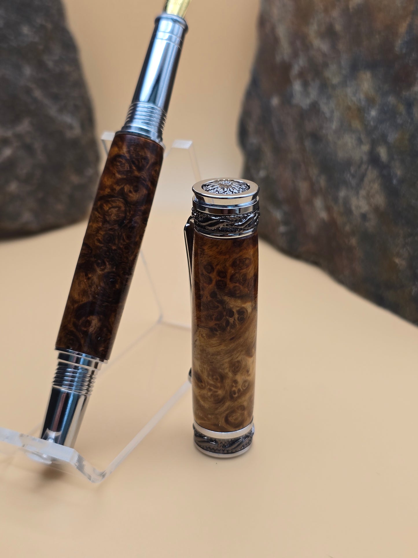 Amboyna Burl Majestic Fountain Pen