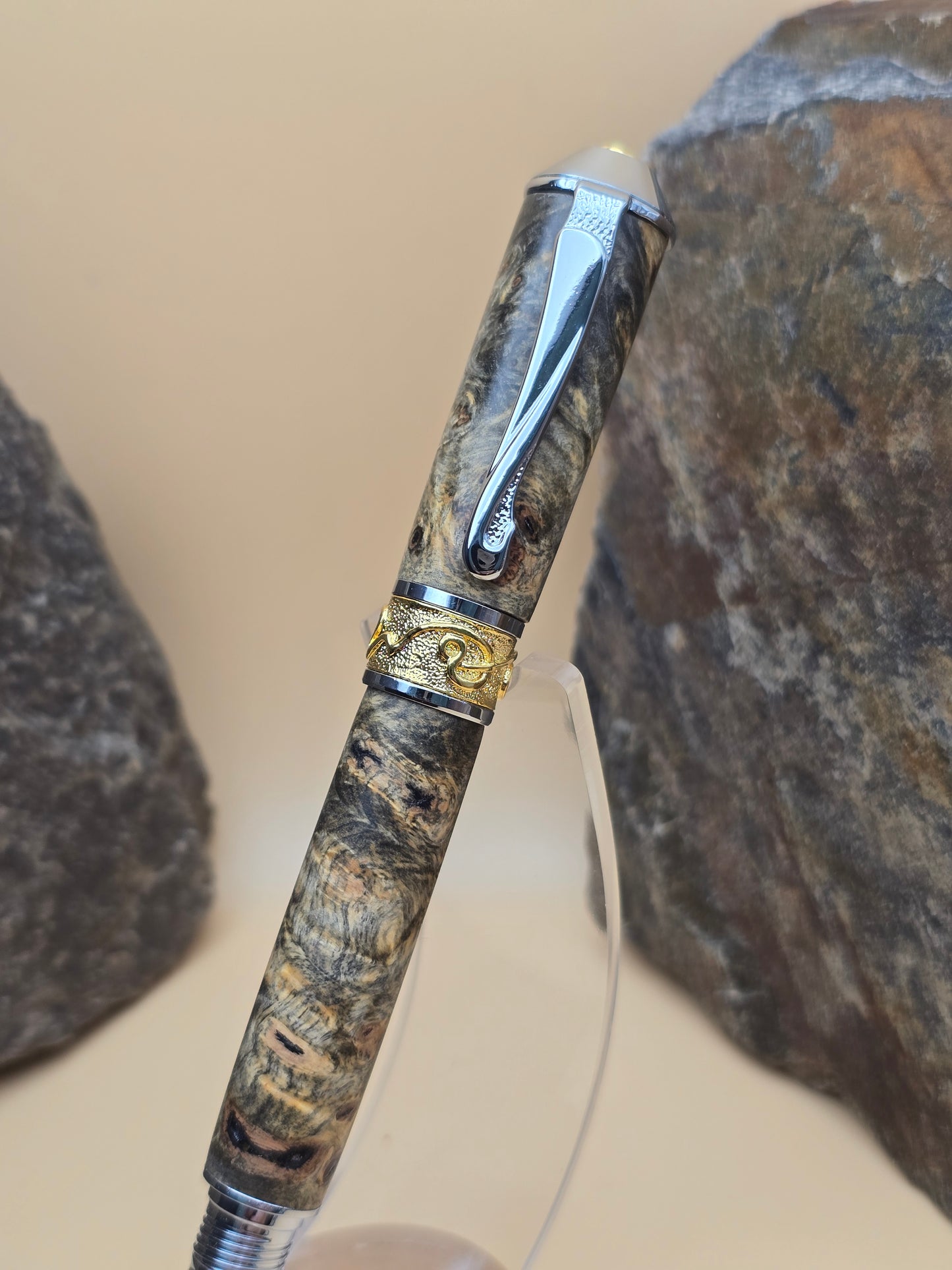 Premium Buckeye Burl Fountain Pen