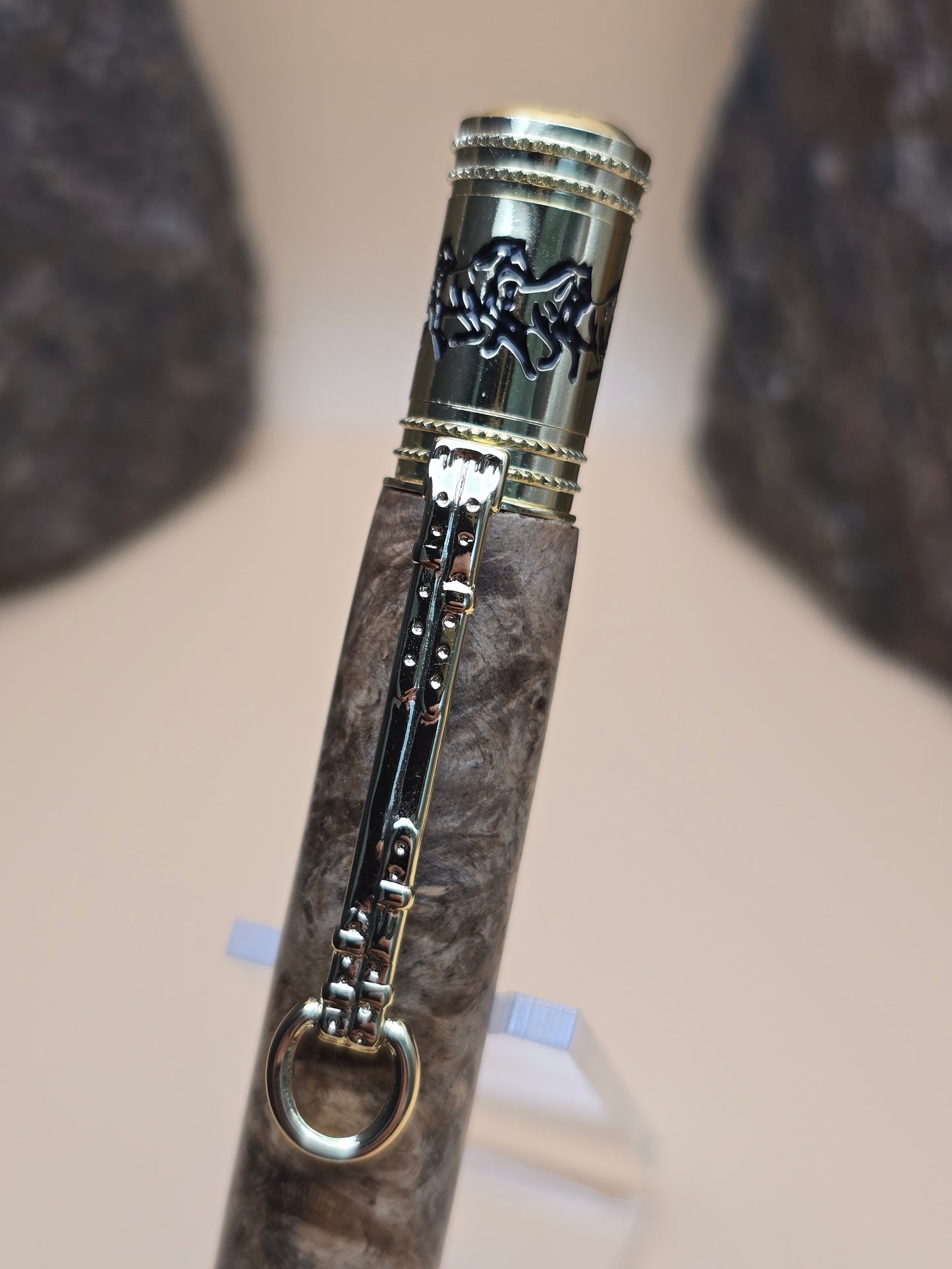 Amboyna Burl Horse Whisperer Ballpoint Pen