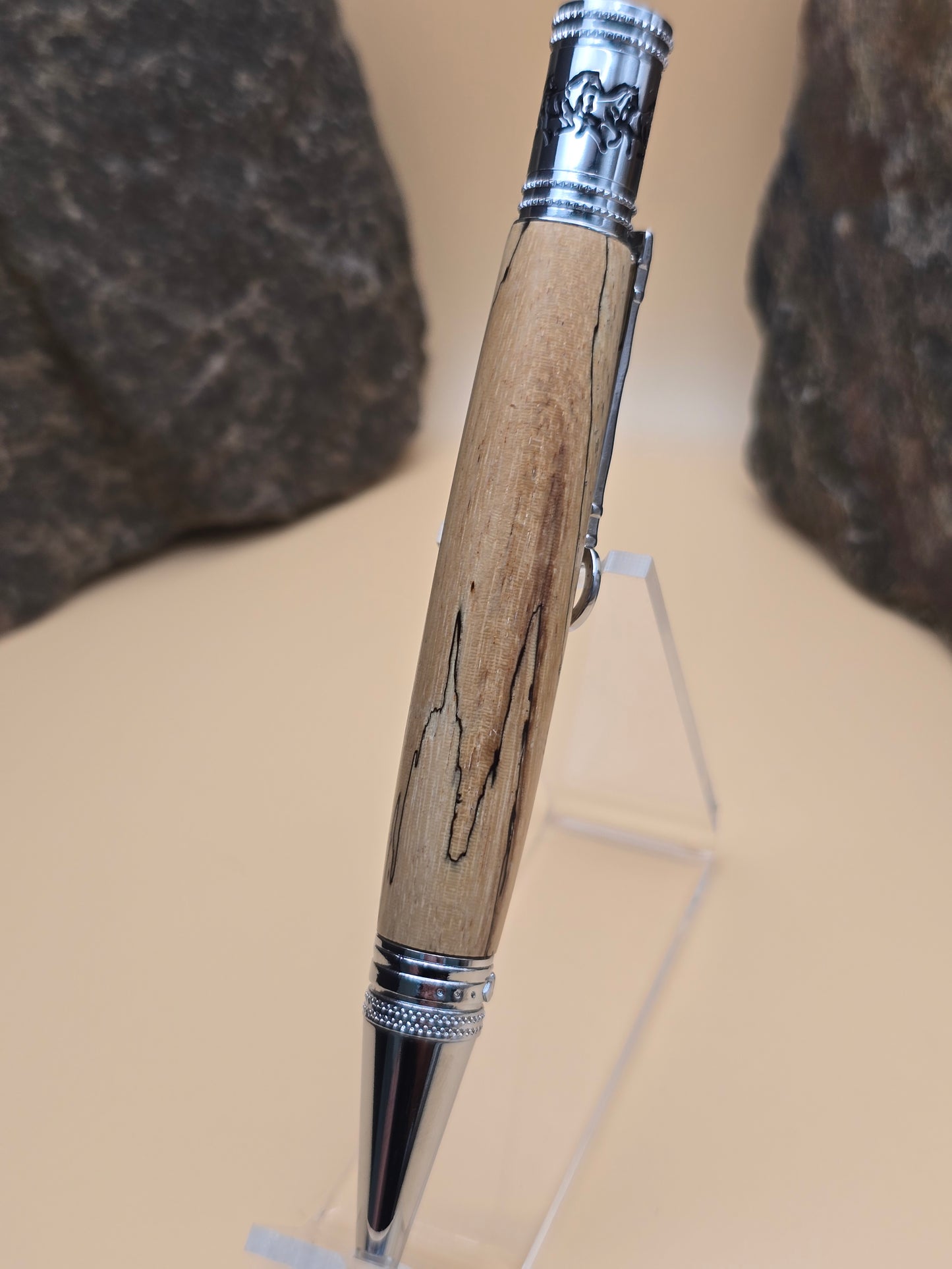 Spalted Tamarind Horse Whisperer Ballpoint Pen