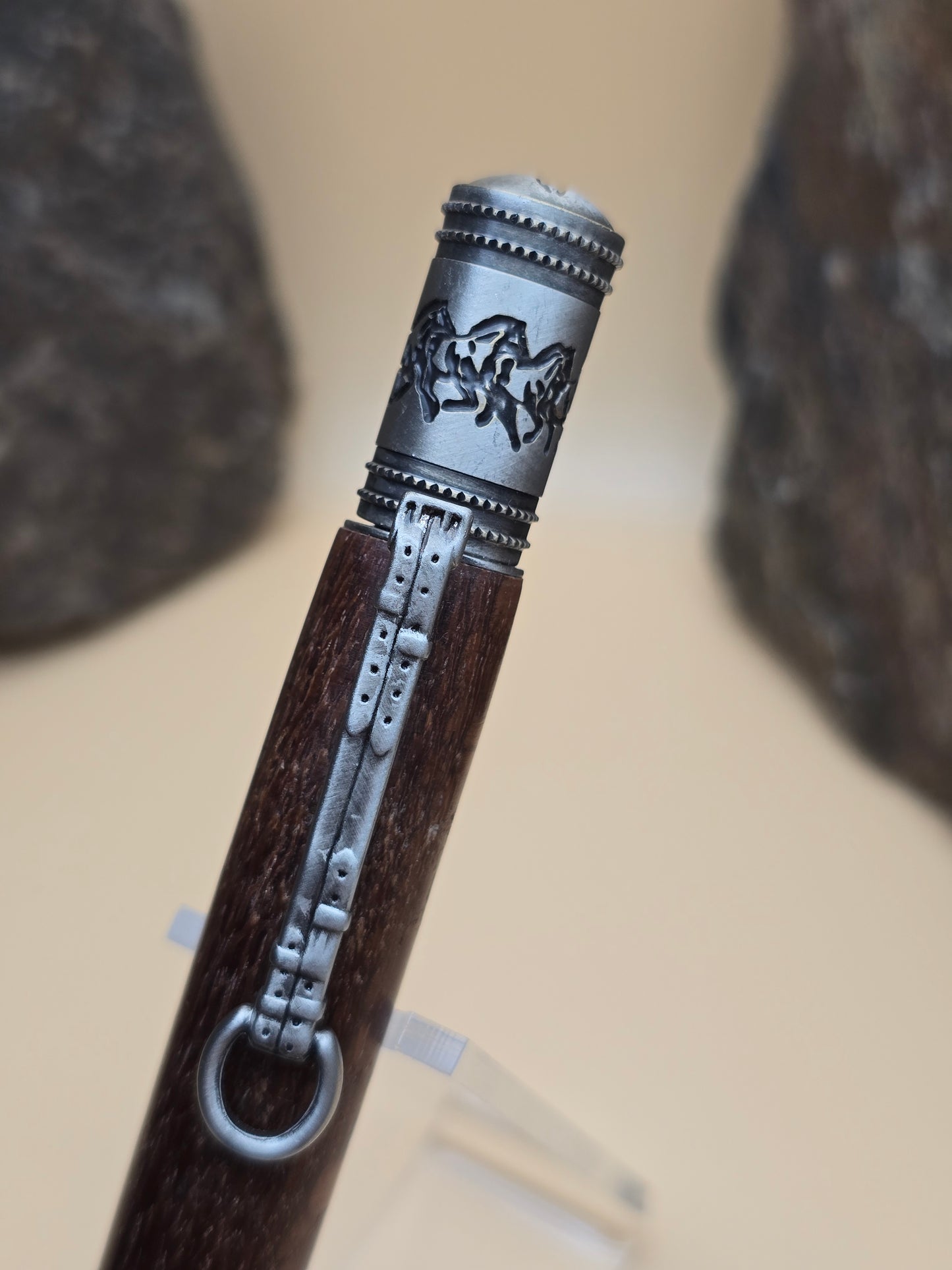 Leopard Wood Horse Whisperer Ballpoint Pen