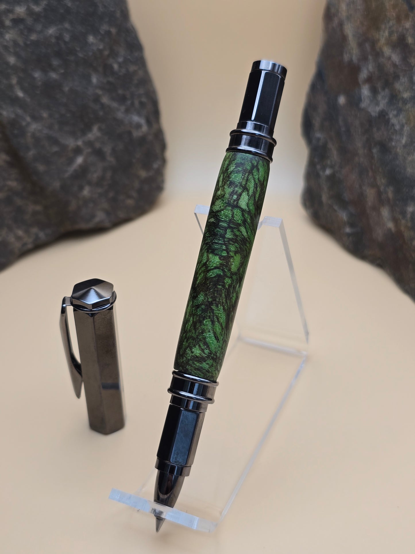 Green Dyed Guava Burl