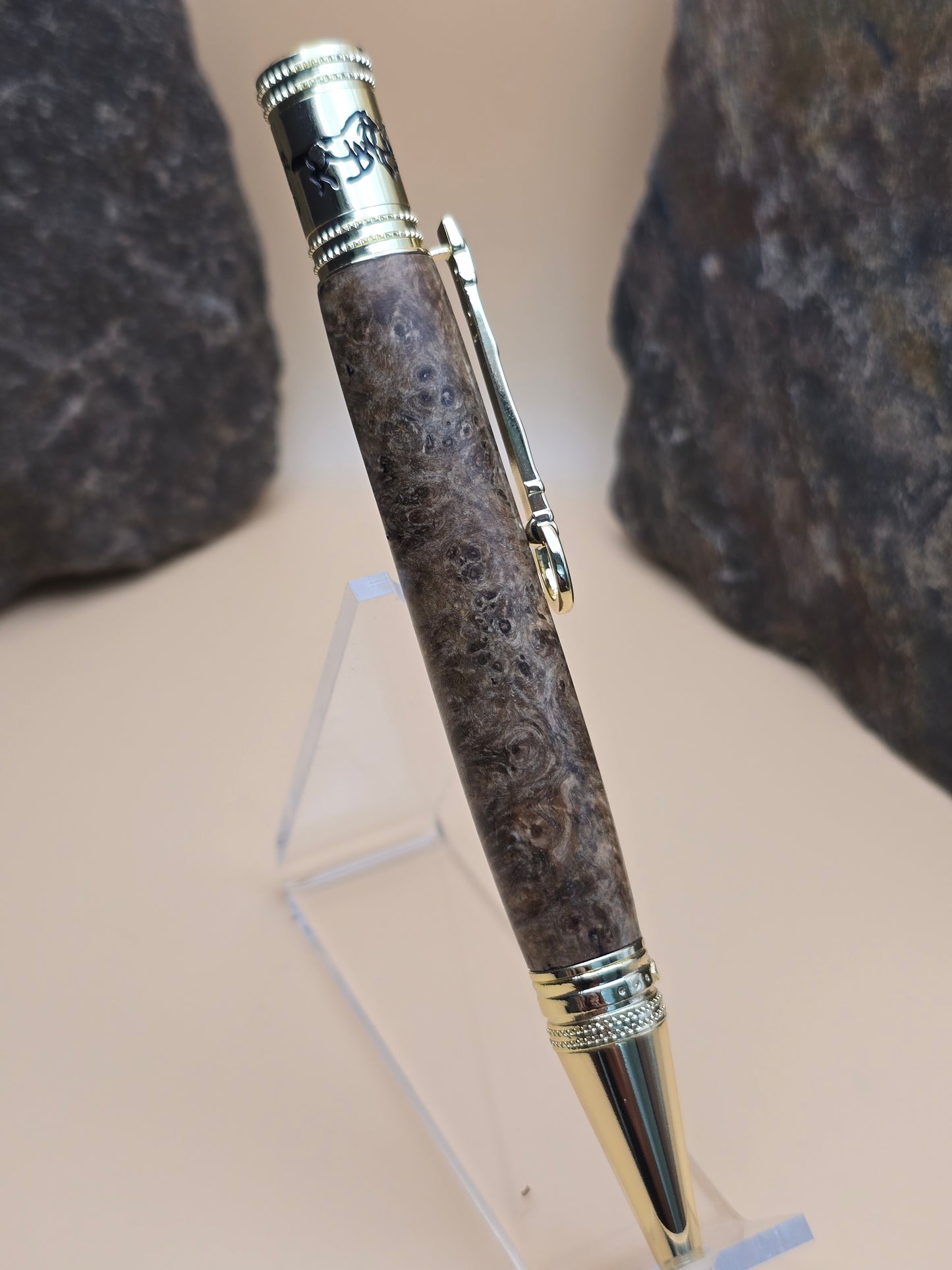 Amboyna Burl Horse Whisperer Ballpoint Pen