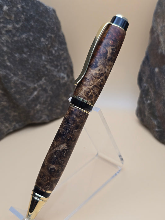 Rare Amboyna Burl Cigar Ballpoint Pen