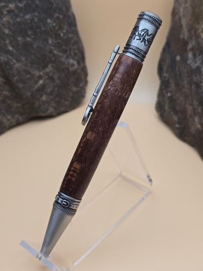 Leopard Wood Horse Whisperer Ballpoint Pen