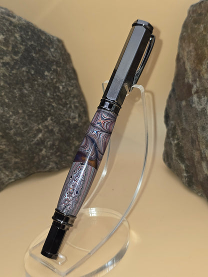 Corvette Fordite Magnetic Cap Rollerball