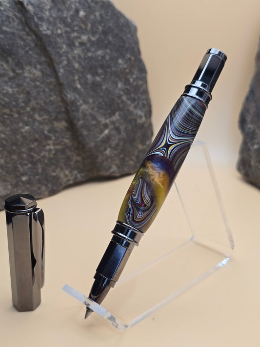 Corvette Fordite Magnetic Cap Rollerball