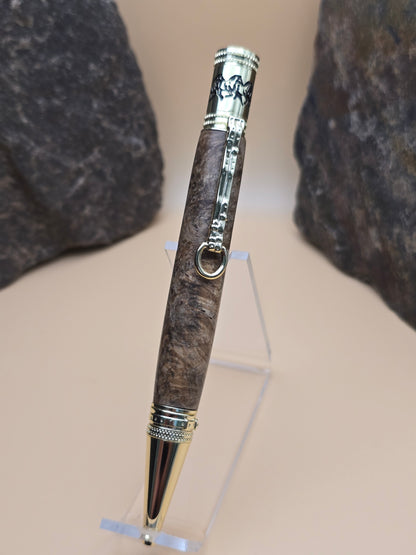Amboyna Burl Horse Whisperer Ballpoint Pen