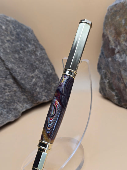 Corvette Fordite Magnetic Cap Rollerball