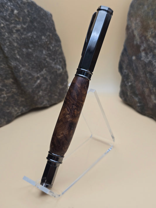 Rare Amboyna Burl Magnetic Cap Rollerball