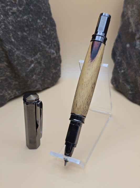 Cocobolo Sapwood Magnetic Cap Rollerball