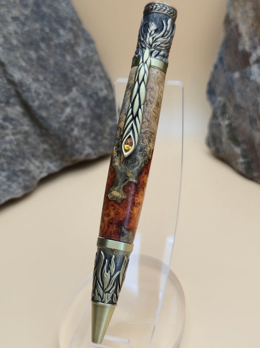 Phoenix rising ballpoint pen