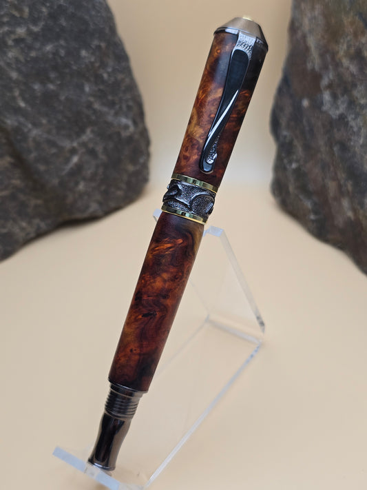 Premium Amboyna Burl Fountain Pen