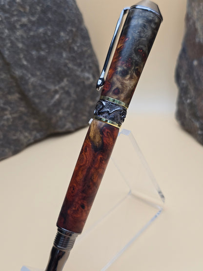 Premium Amboyna Burl Fountain Pen