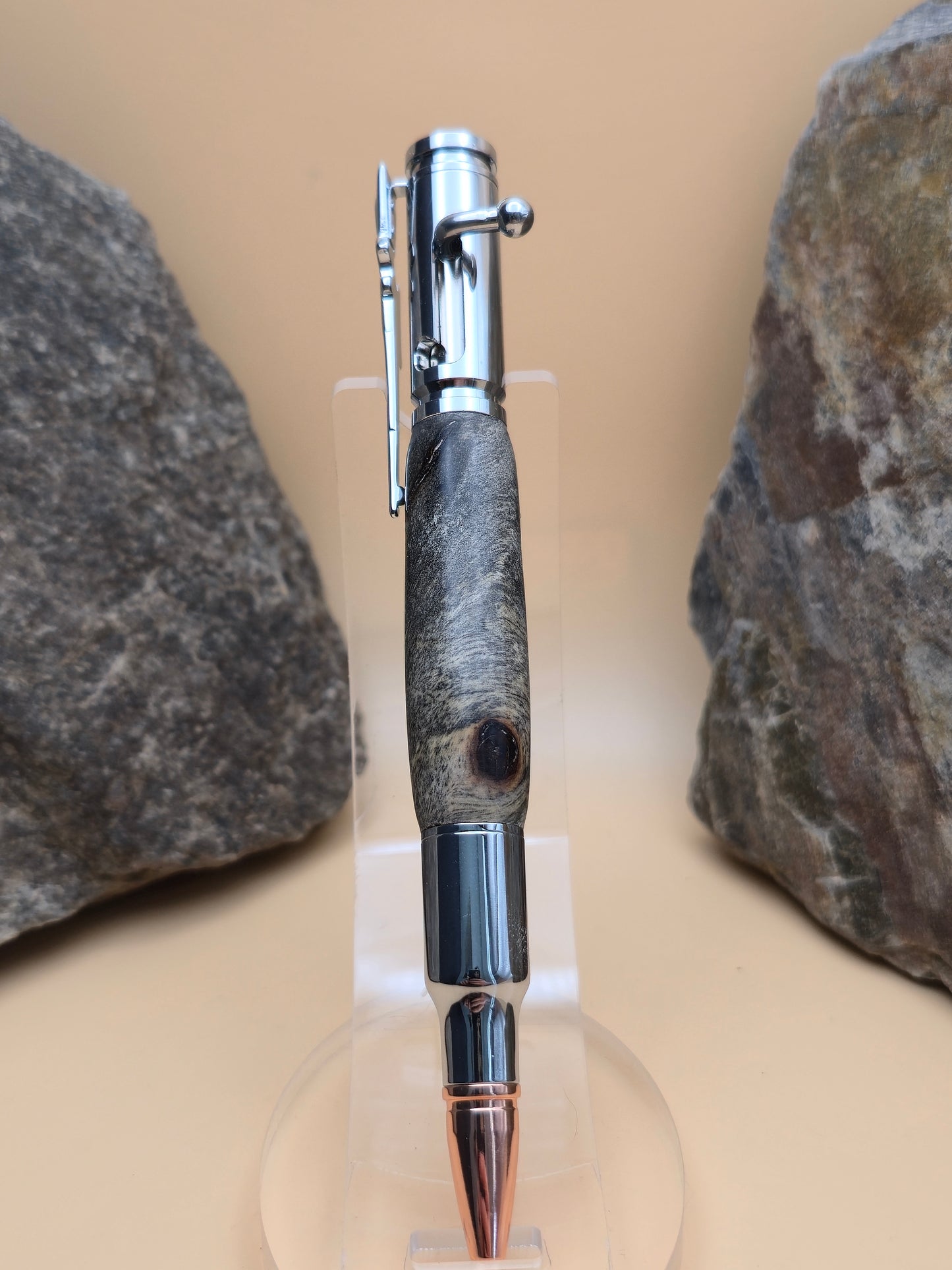 Bolt action Buckeye burl