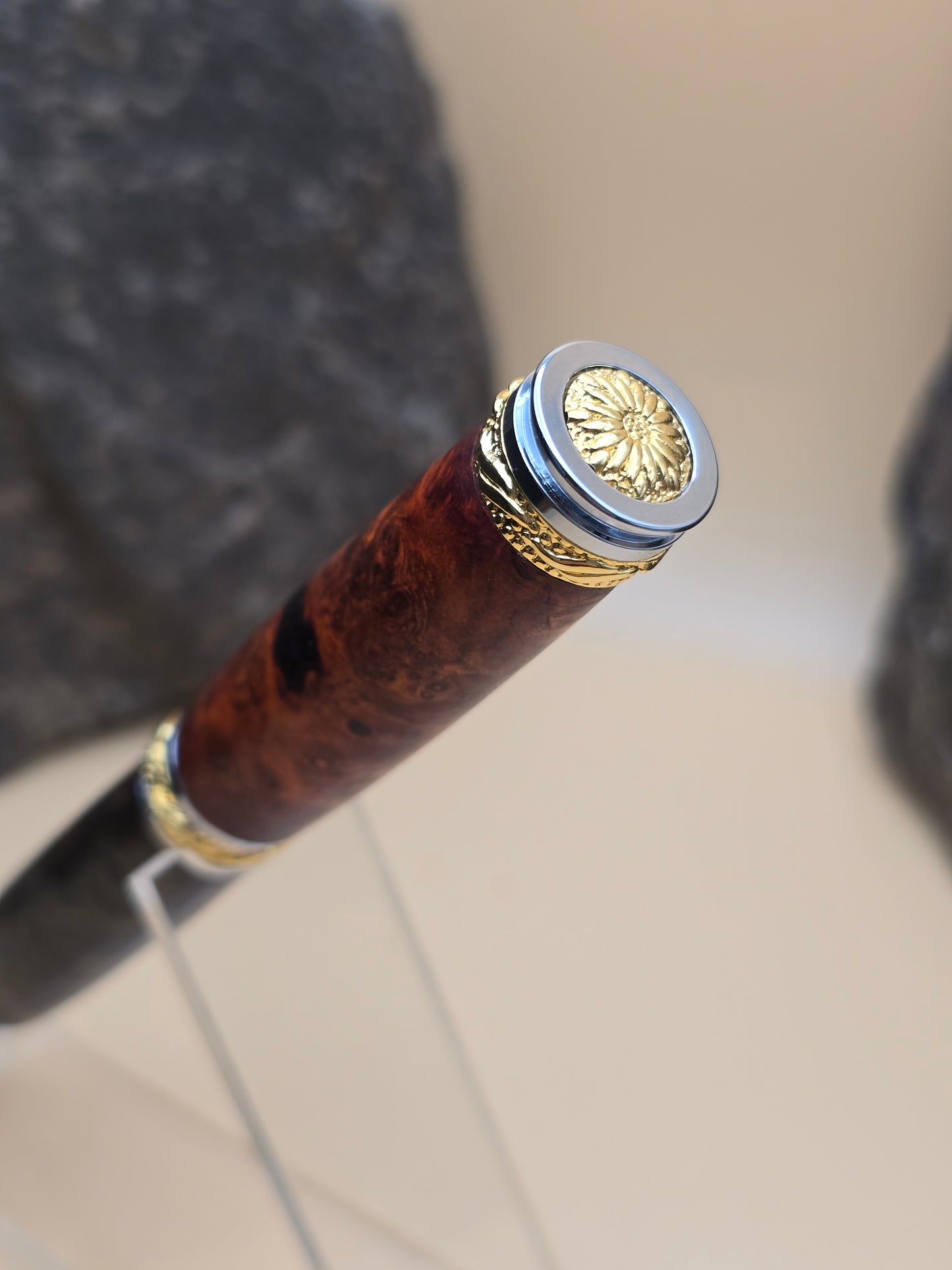 Rare Amboyna Burl Majestic Fountain Pen