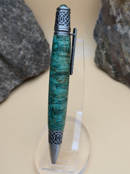 Dyed amboyna burl celtic style