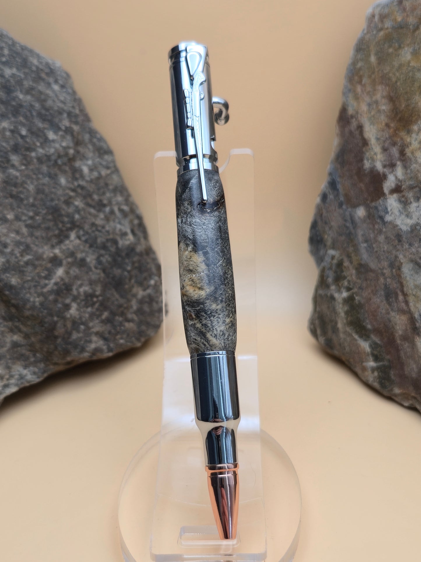 Bolt action Buckeye burl